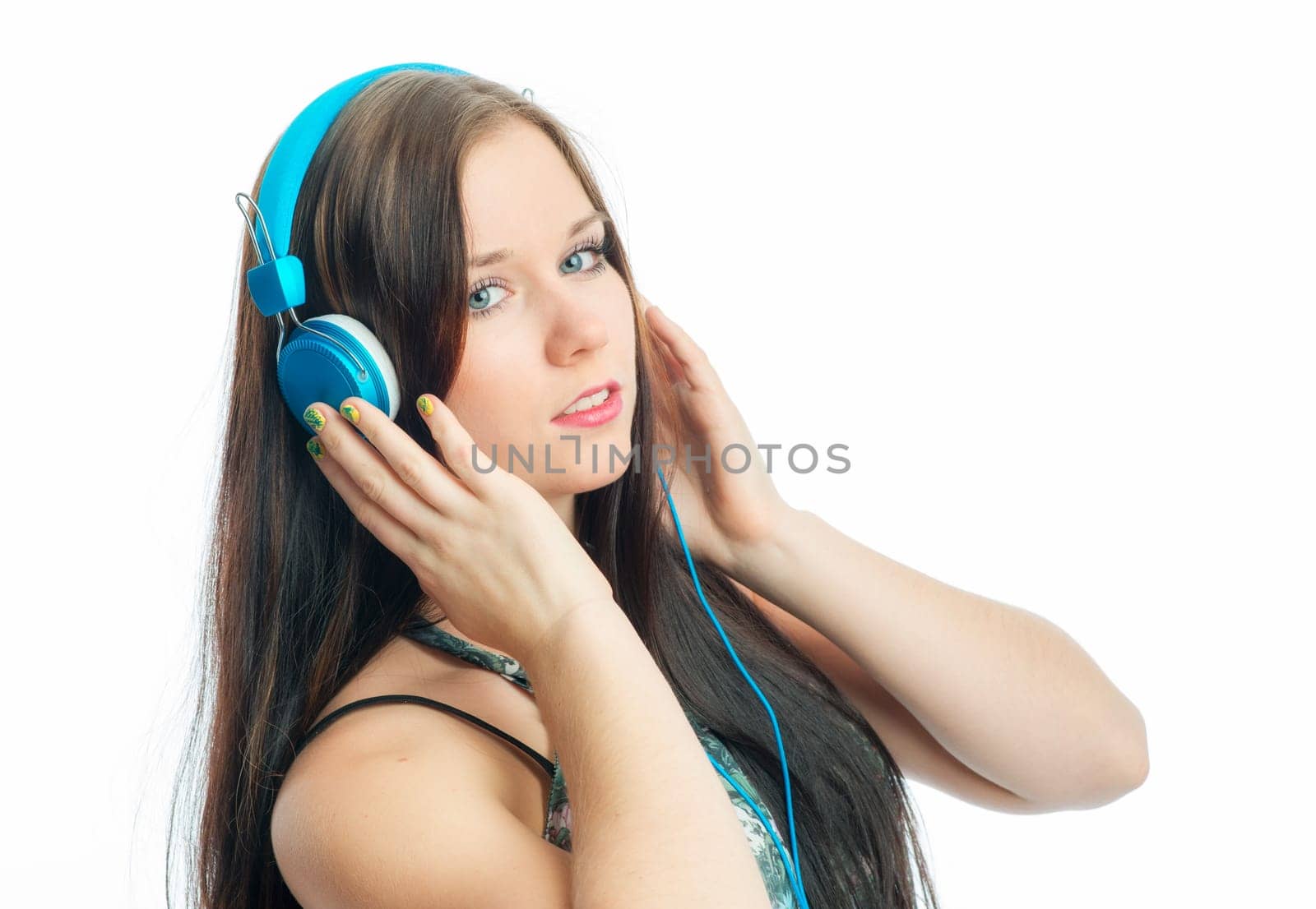 Girl with headphones