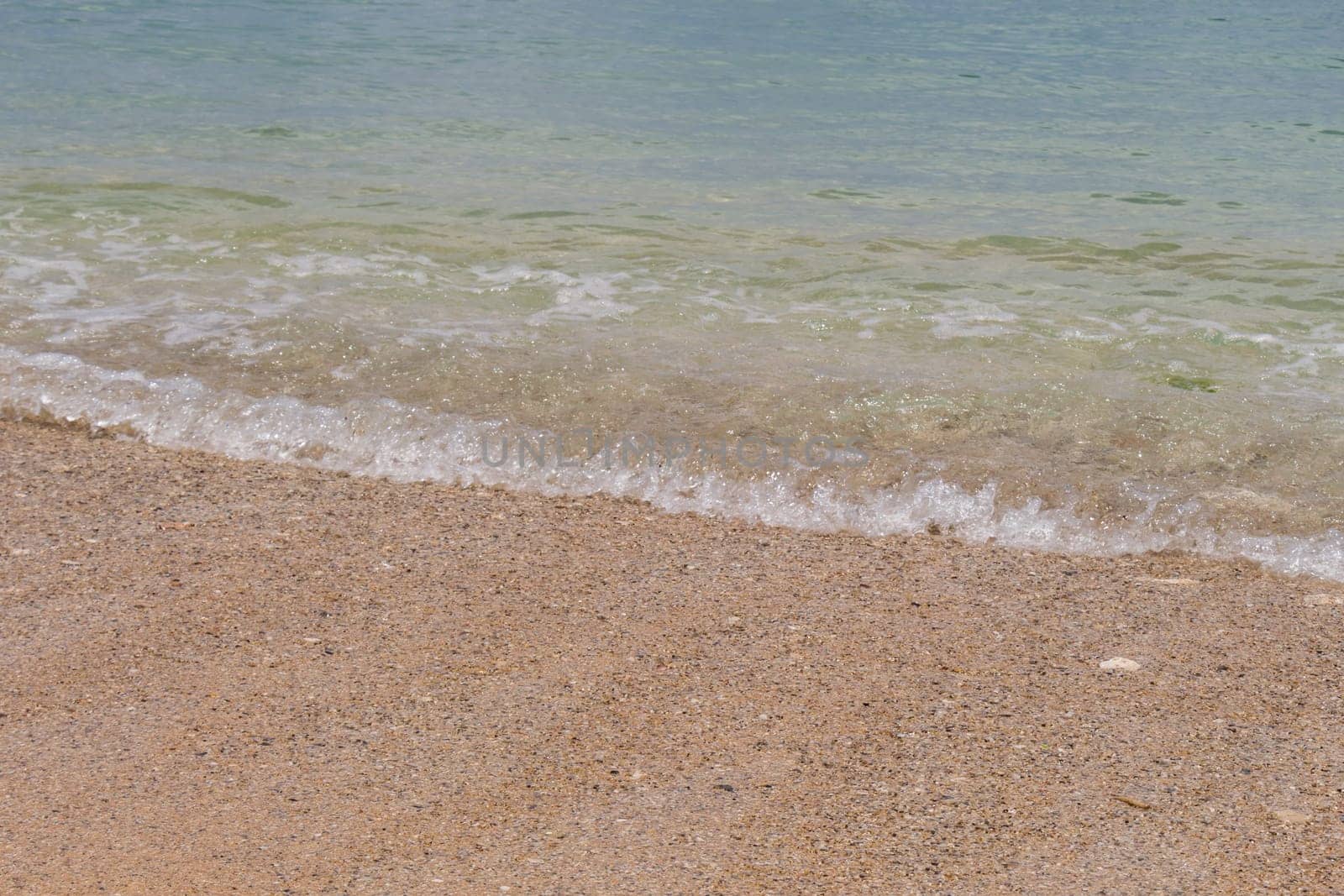 Beautiful secluded sandy beach in the Caribbean with white sand and blue sky as in paradise