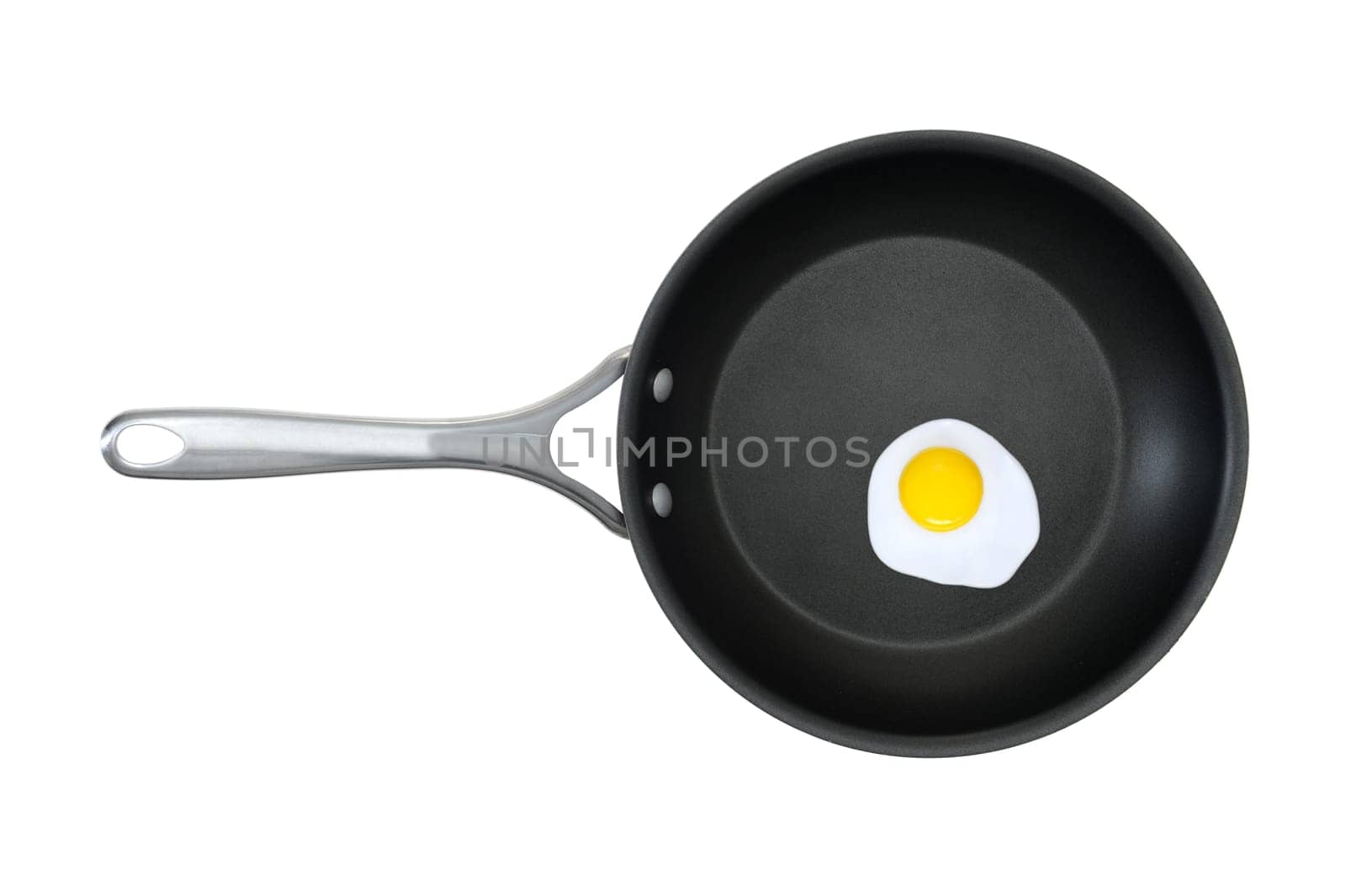 A close up shot of a fried egg