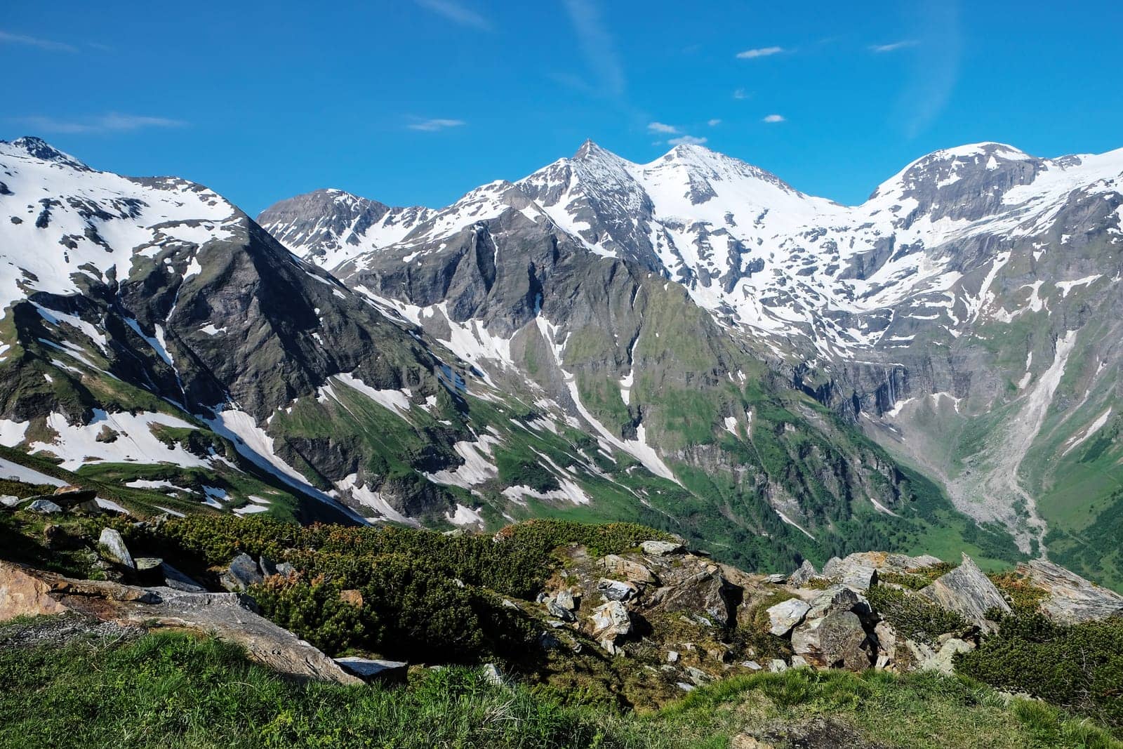 Landscape Hohe Tauern,mountains with peaks in the area of the Alps