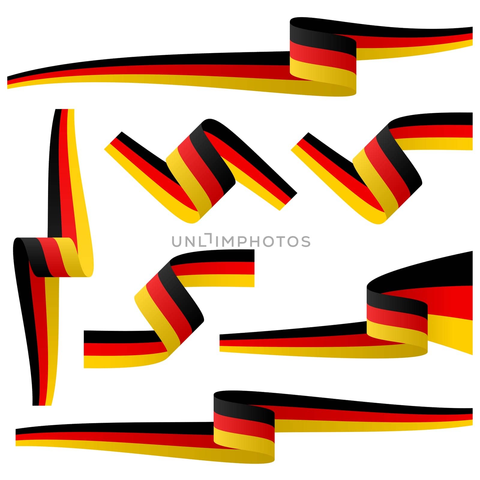 collection - german country flag banners