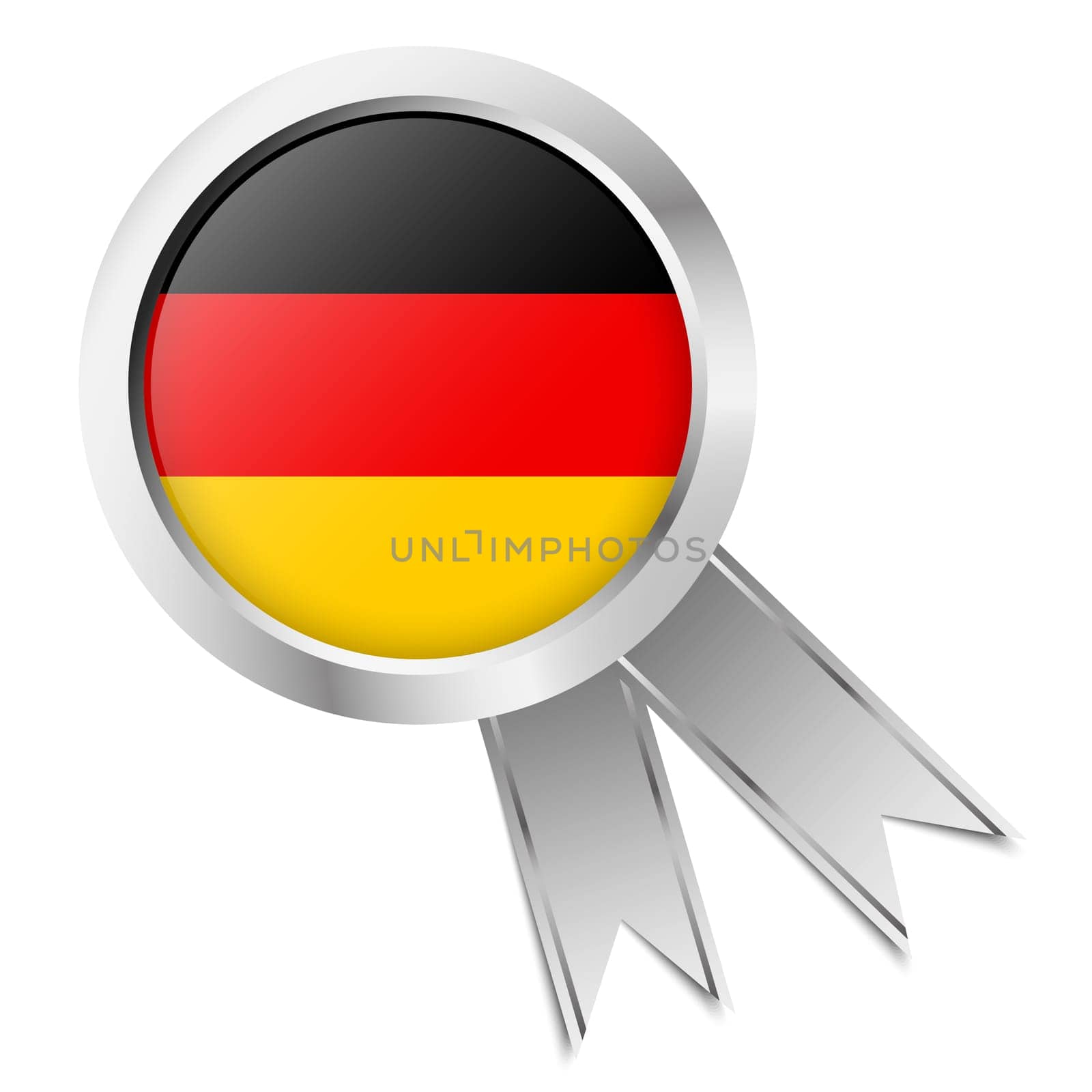 button with ribbon Made in Germany