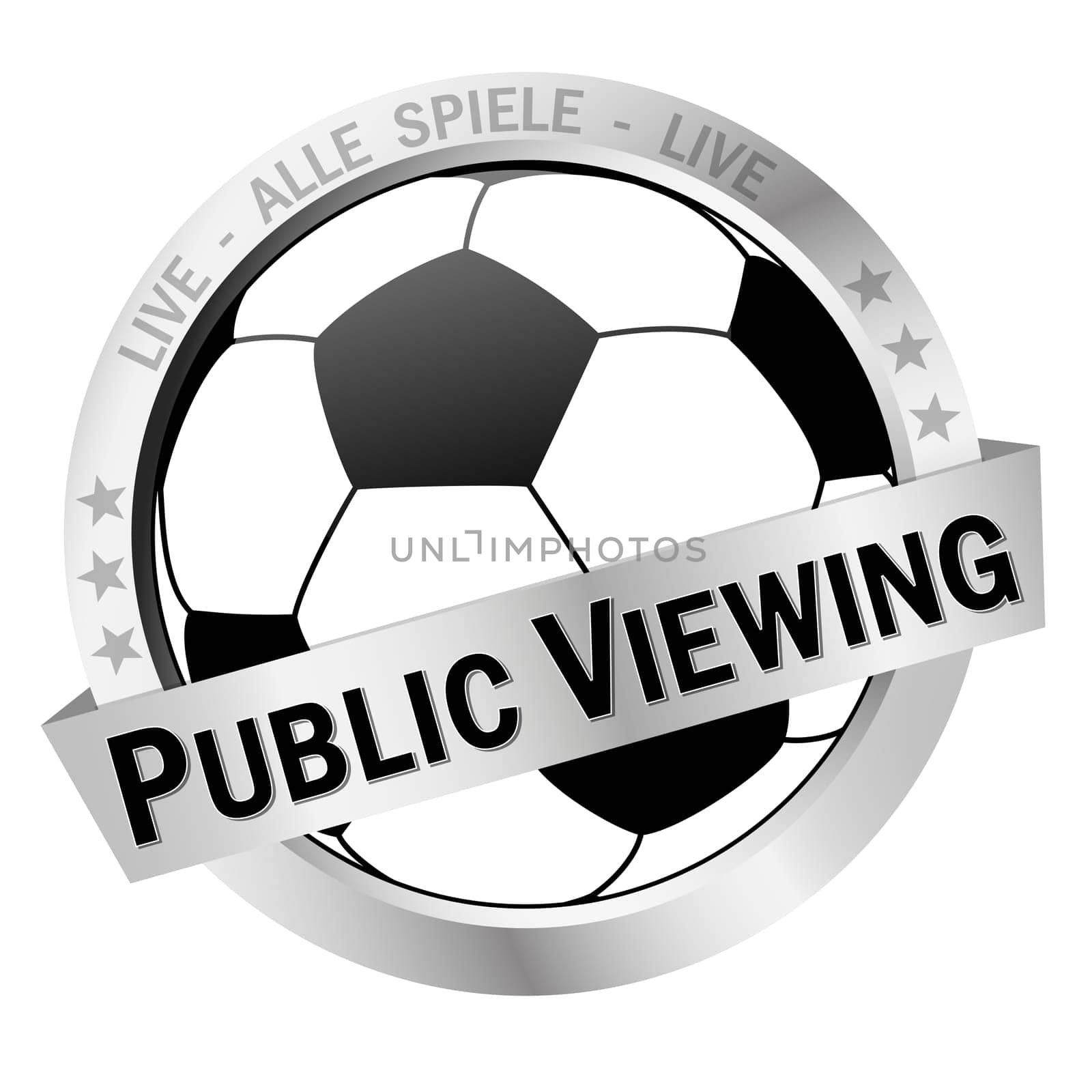 colored isolated button PUBLIC VIEWING