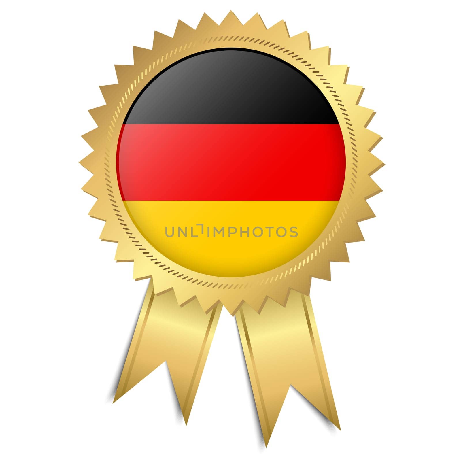 button with ribbon Made in Germany