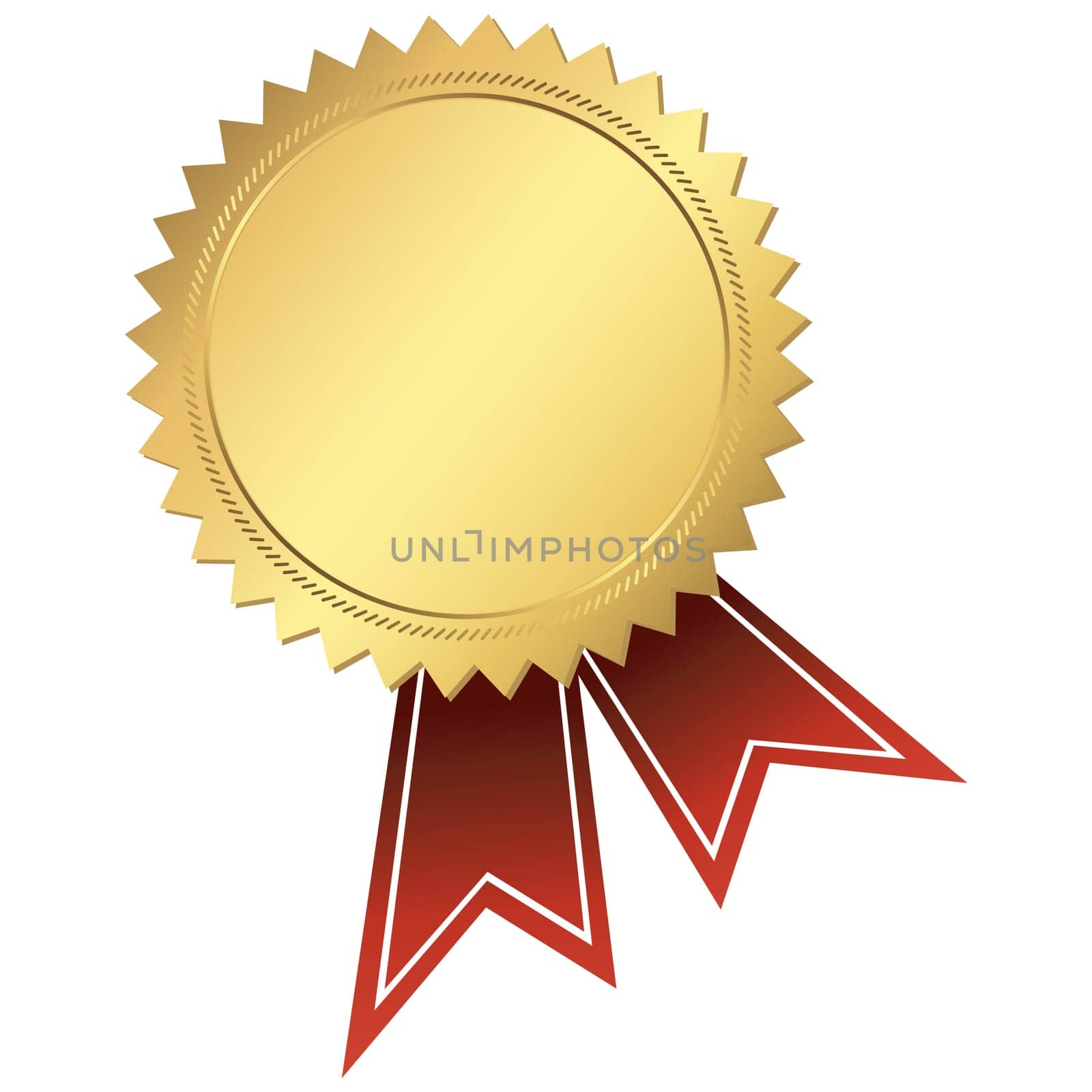 gold button with ribbon template