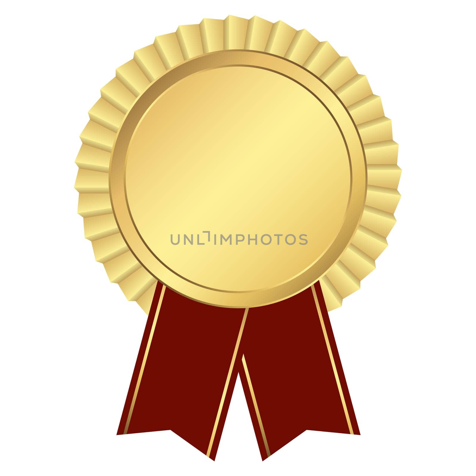 gold button with ribbon template