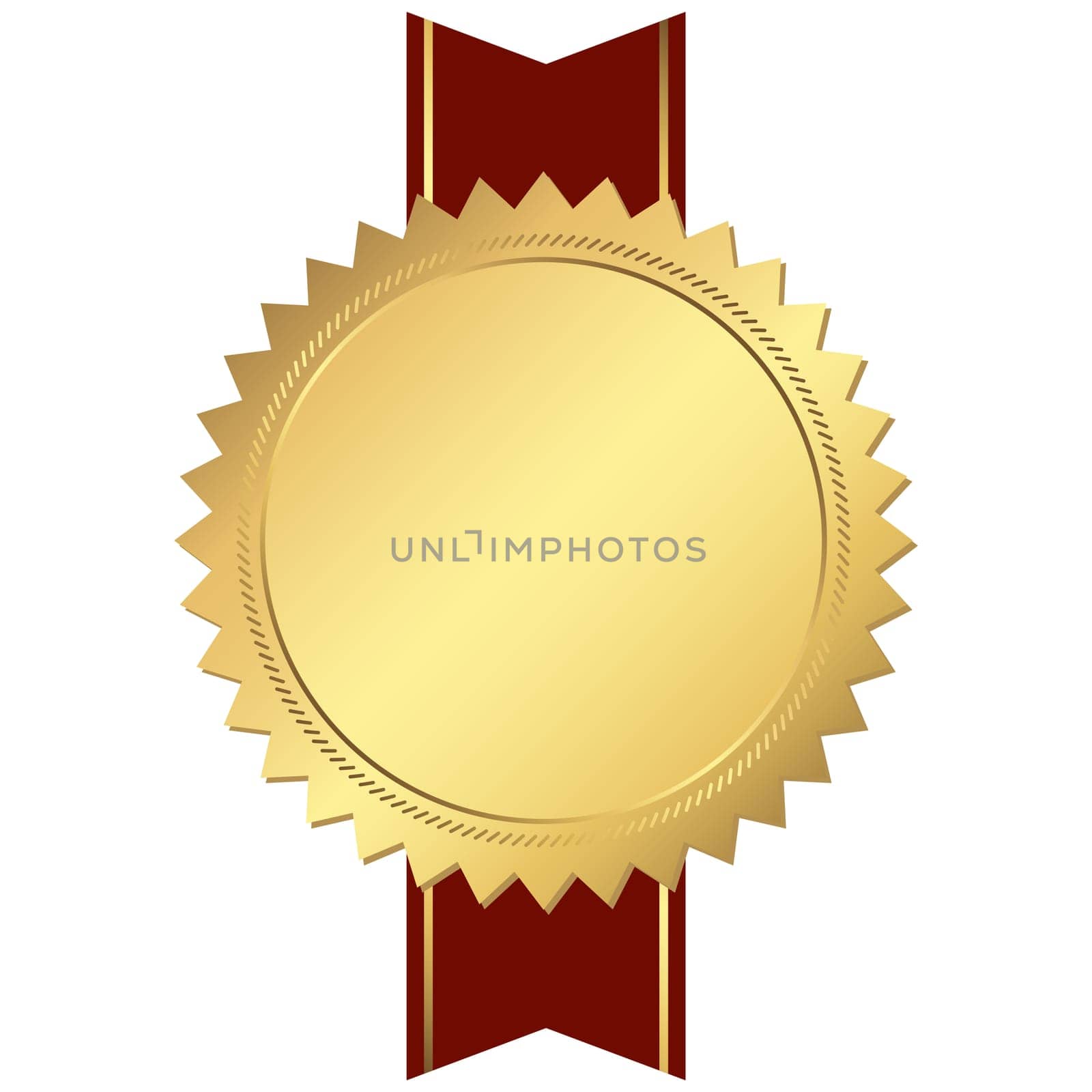 gold button with ribbon template