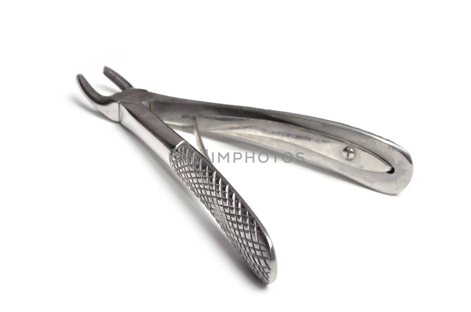 Surgical instruments isolated on white background