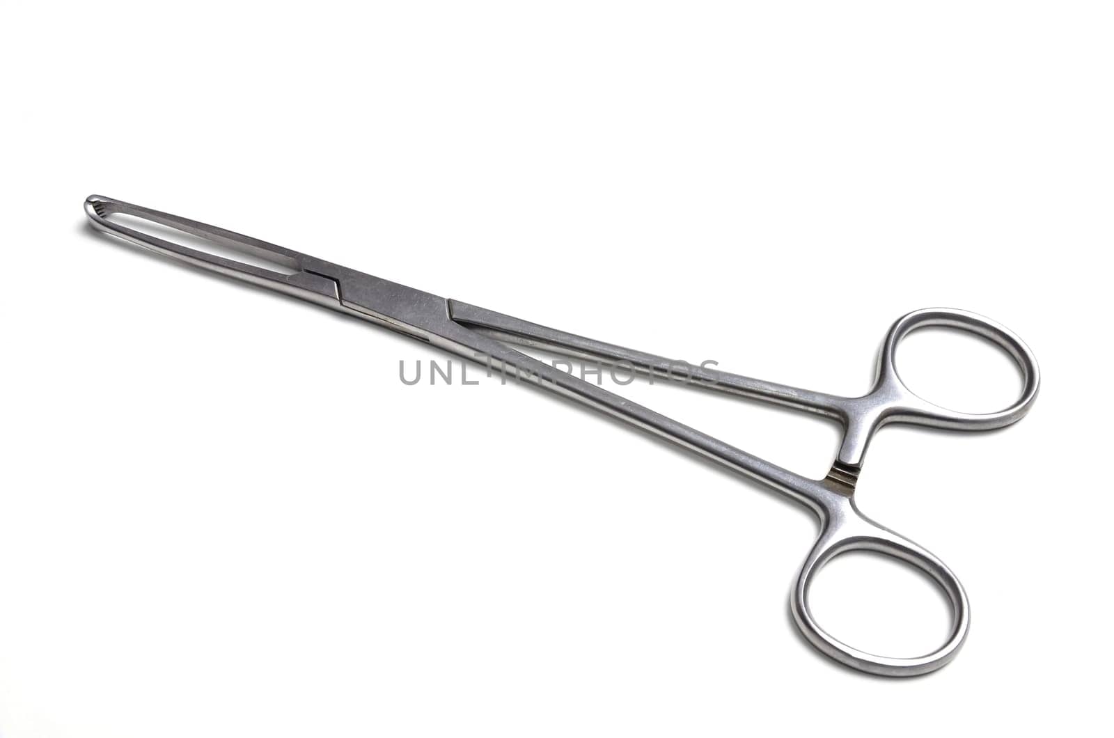 Surgical instruments isolated on white background