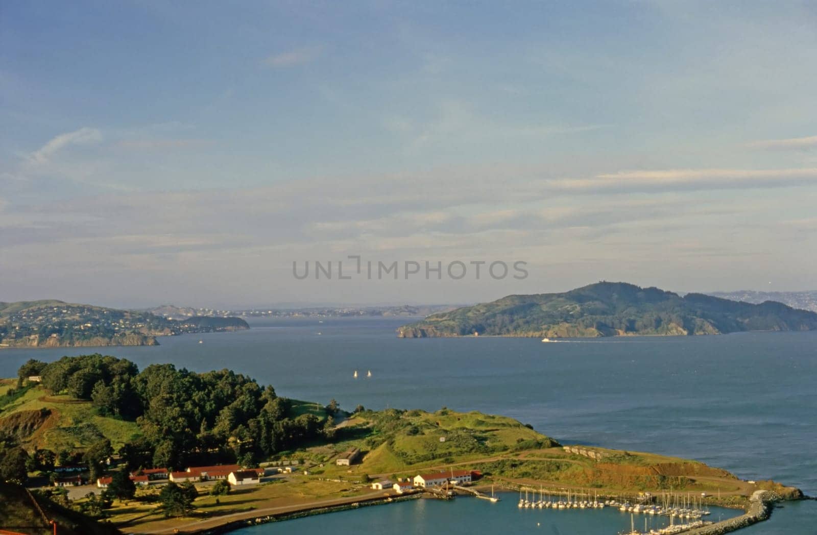 Bay with harbor in Sausalito, California