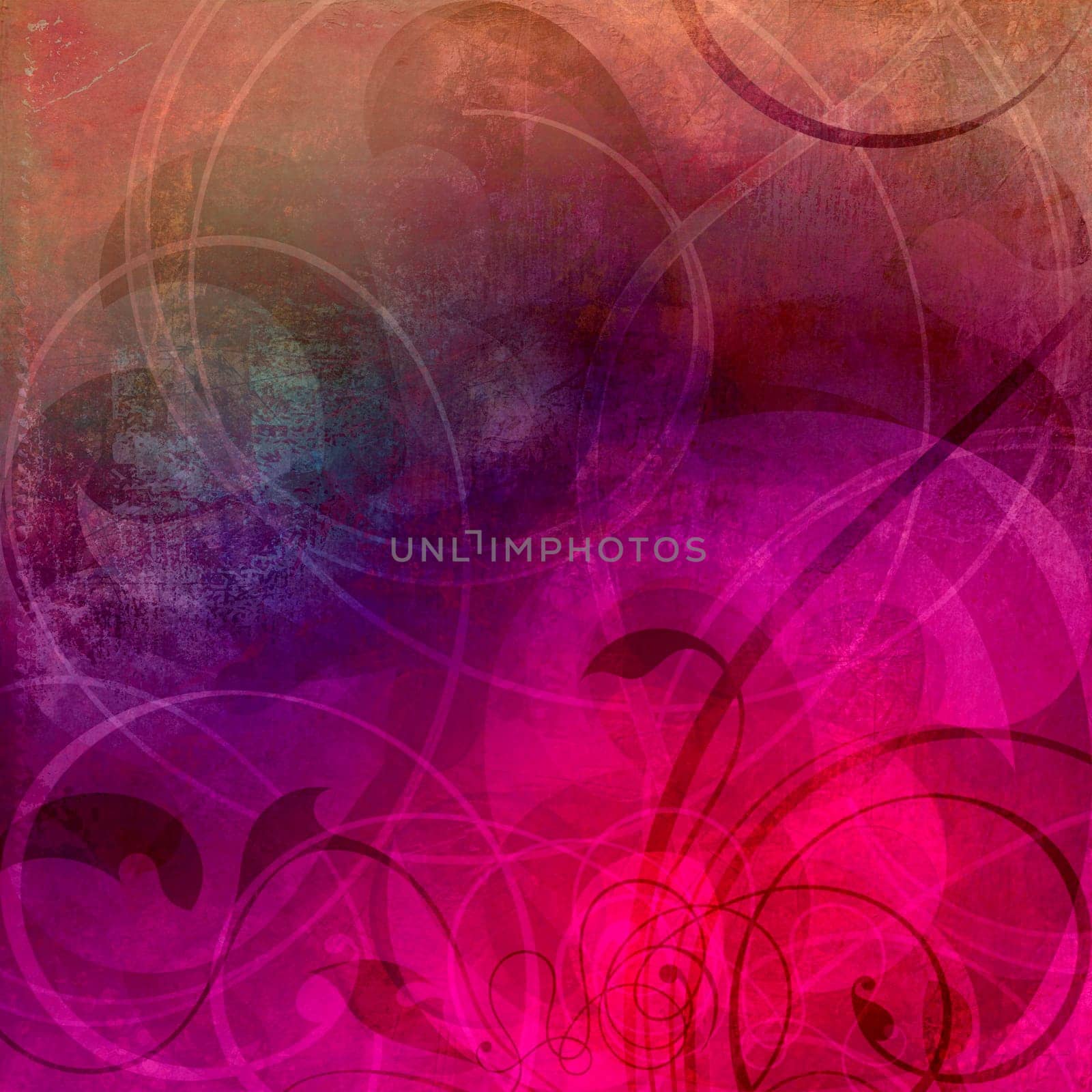 abstract painting in mixed-media style