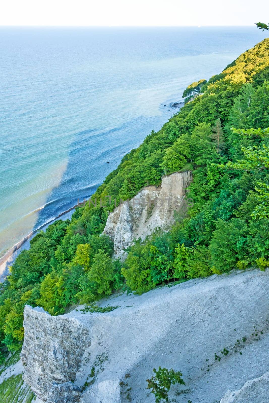 view from the Vicoria-Sicht, cliff coast near Koenigsstuhl, Island of Ruegen