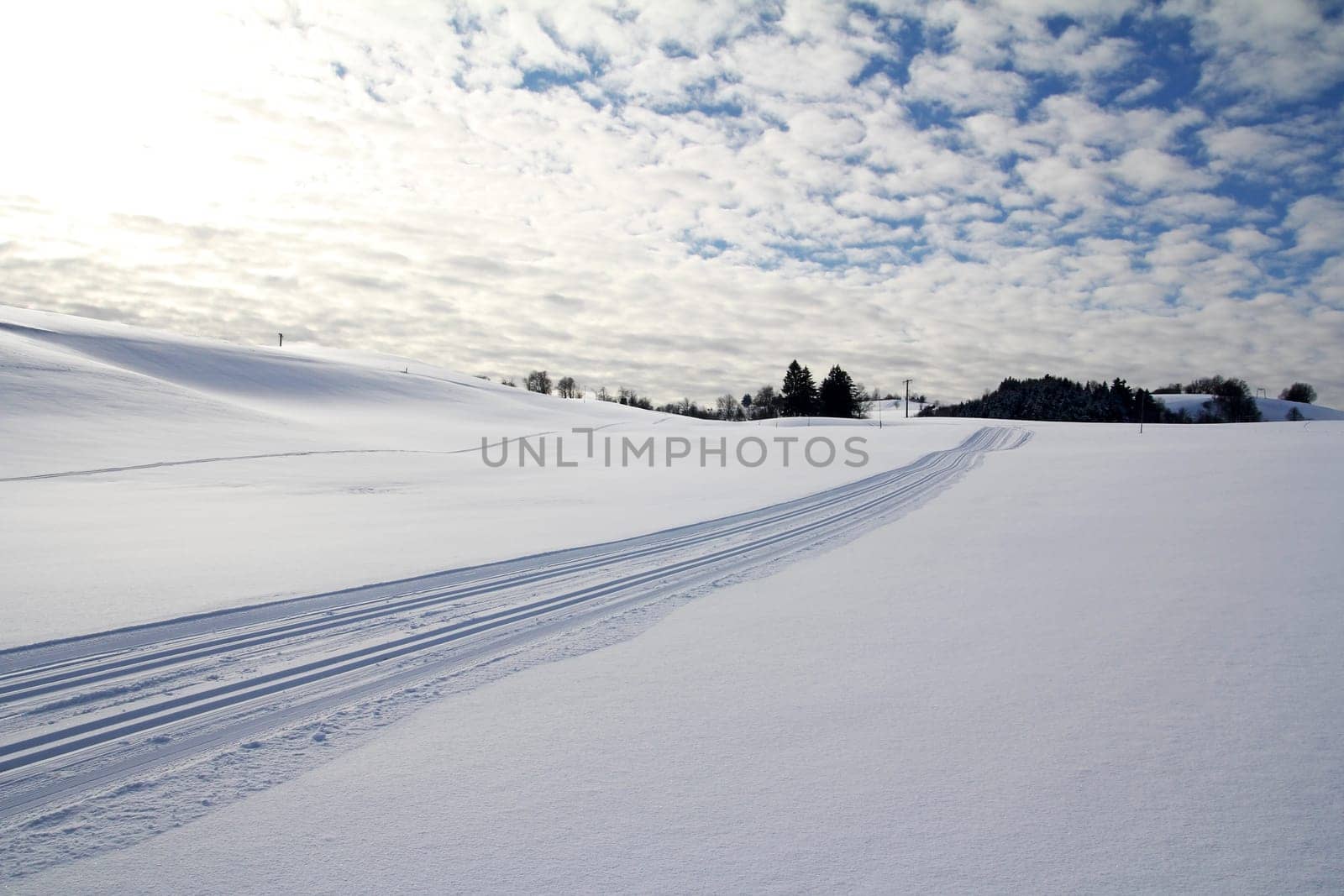 Cross-country skiing trails in Bavaria