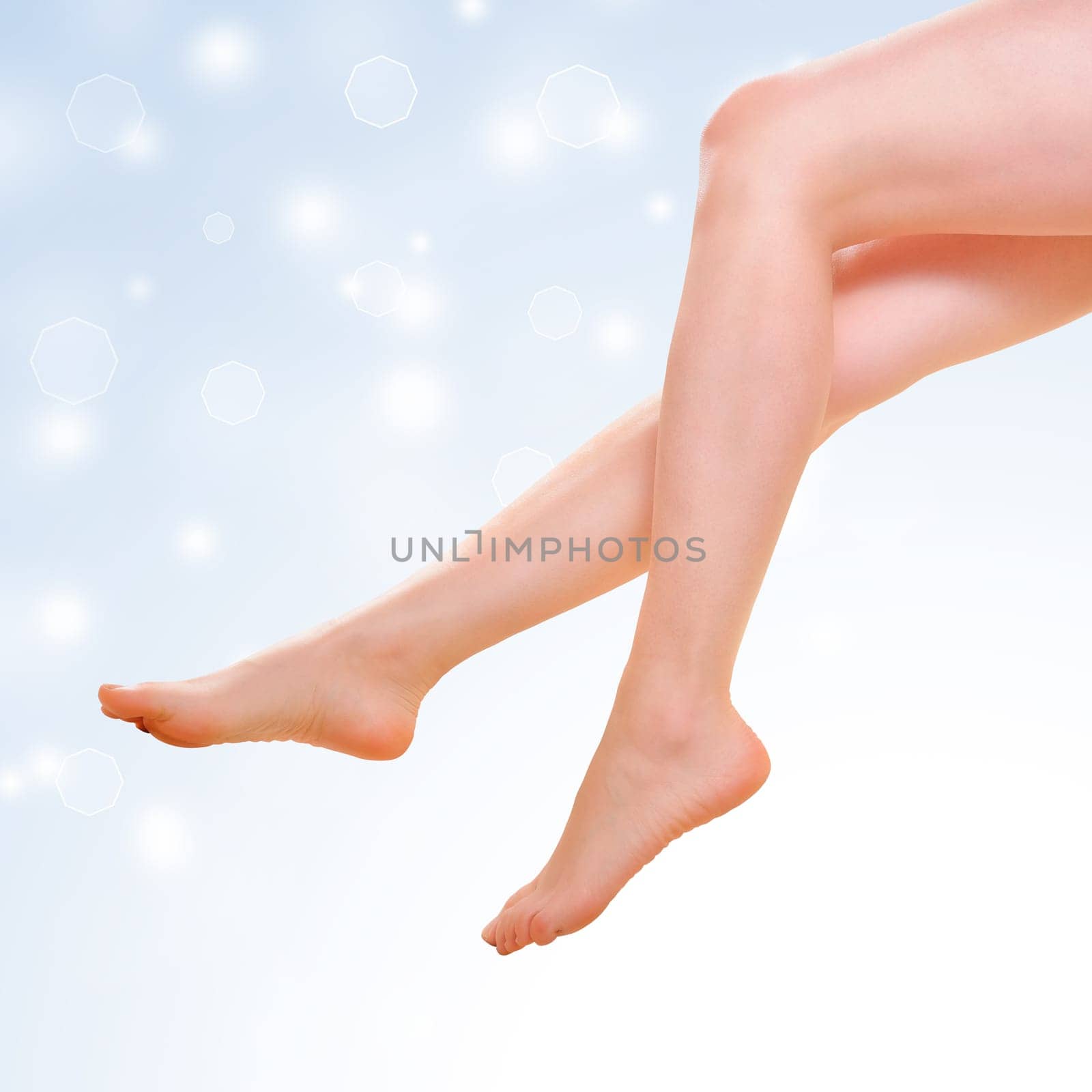 Healthy Legs. Spa. Long woman legs