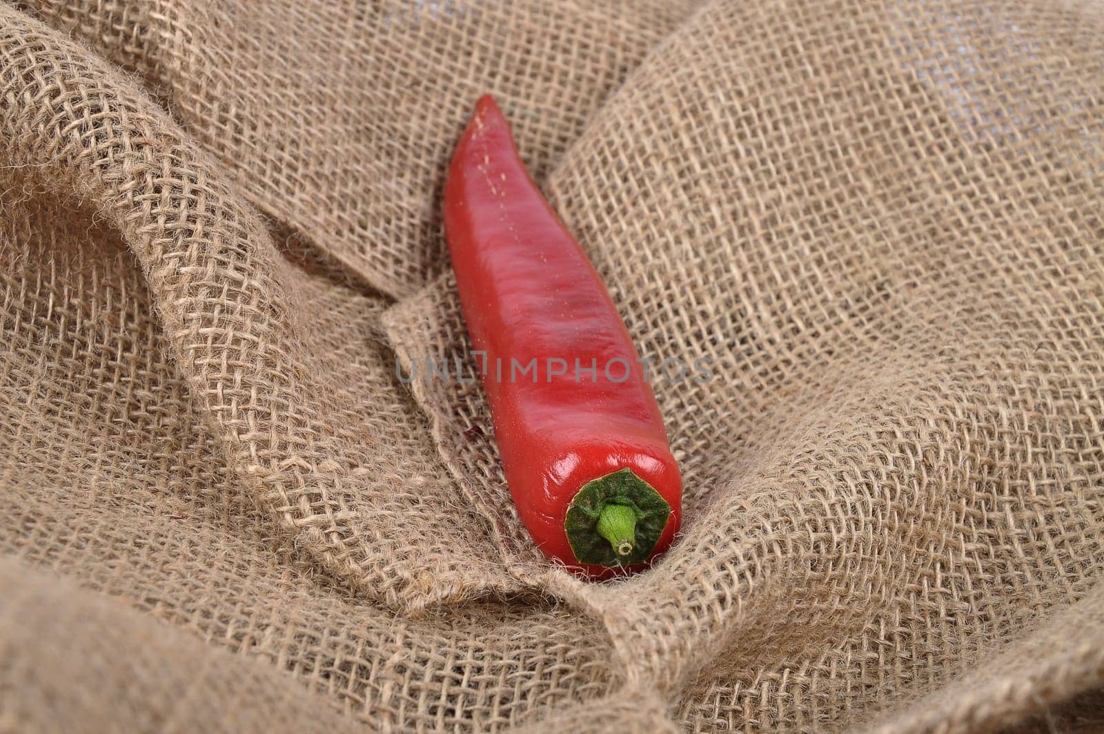 Paprika on jute