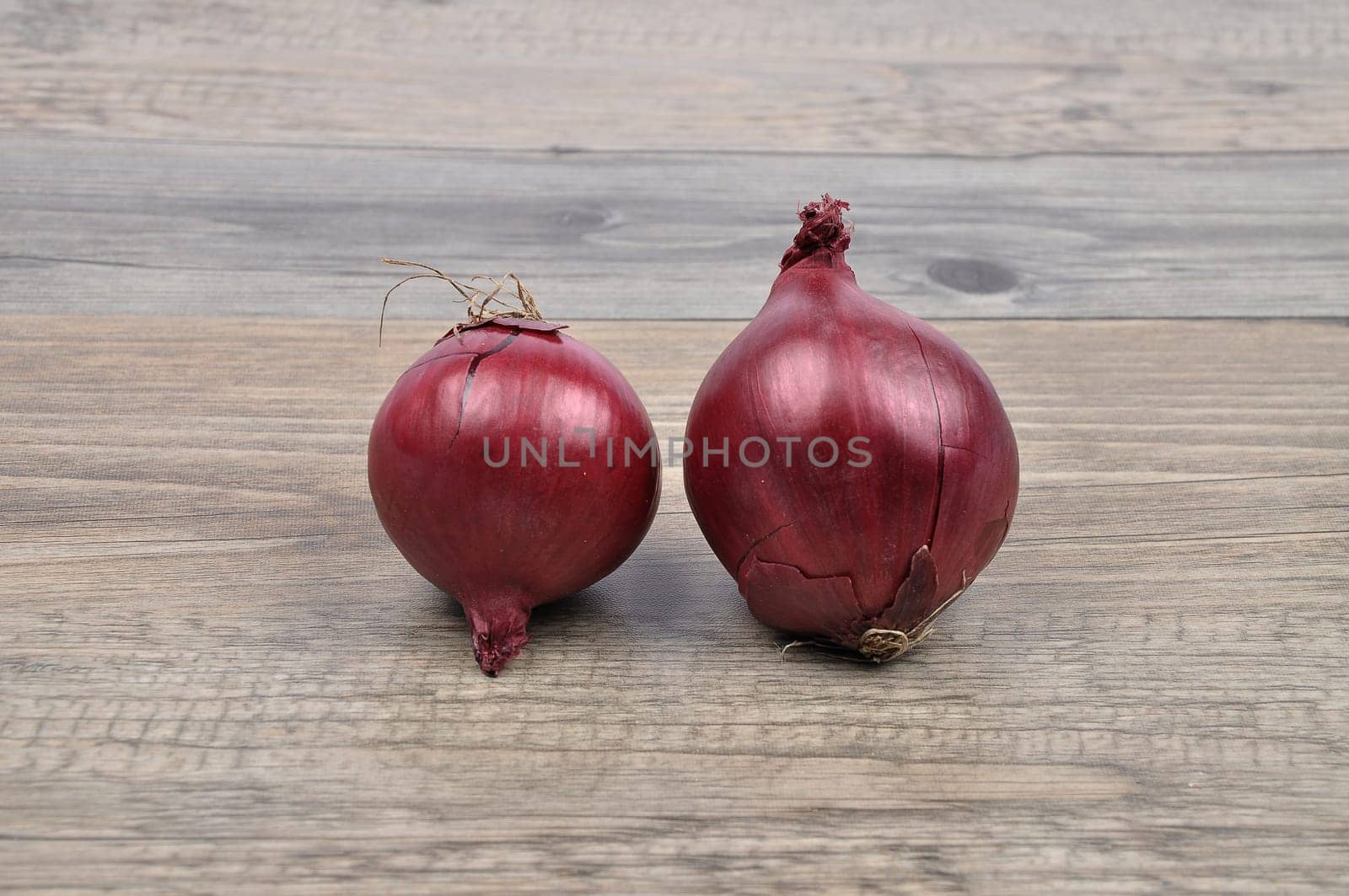 Onions on wood