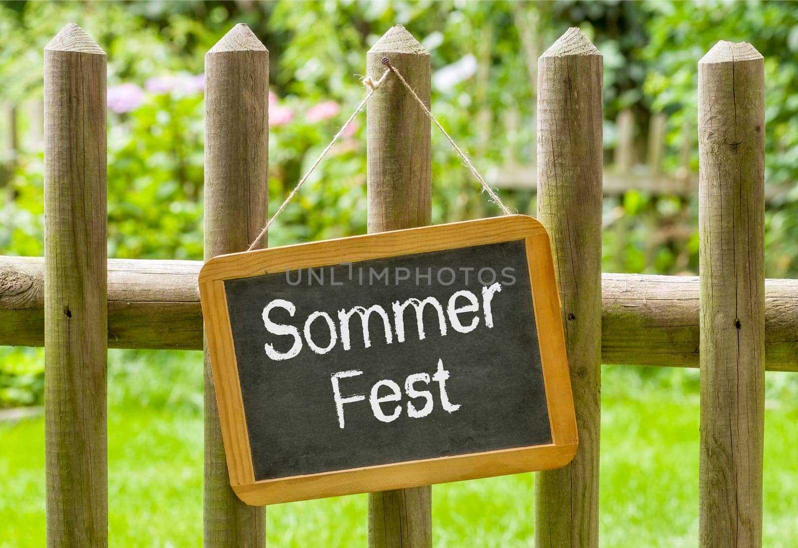 Chalkboard with the inscription Summer Festival