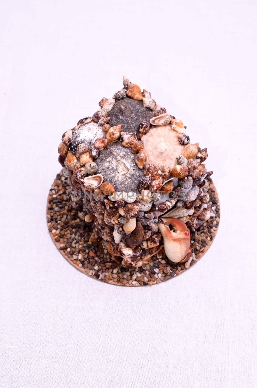 Seashell Decorations Handmade Mini House Made of Shells