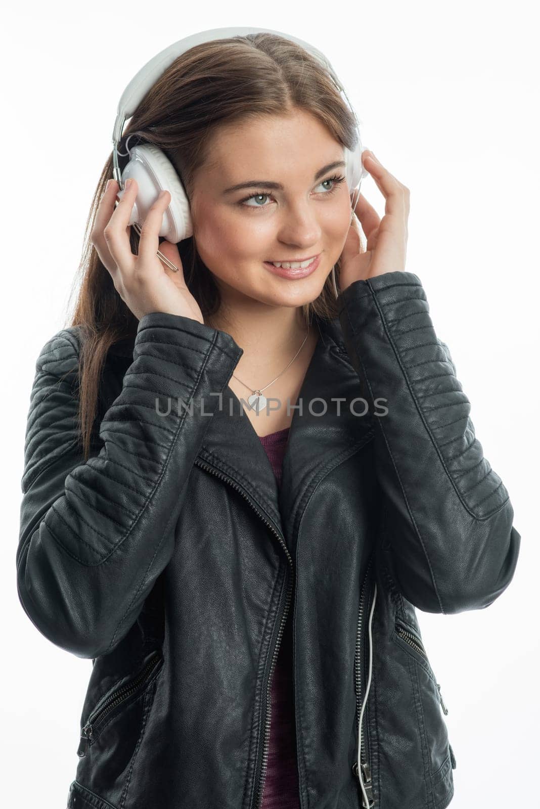 Teenagers with headphones
