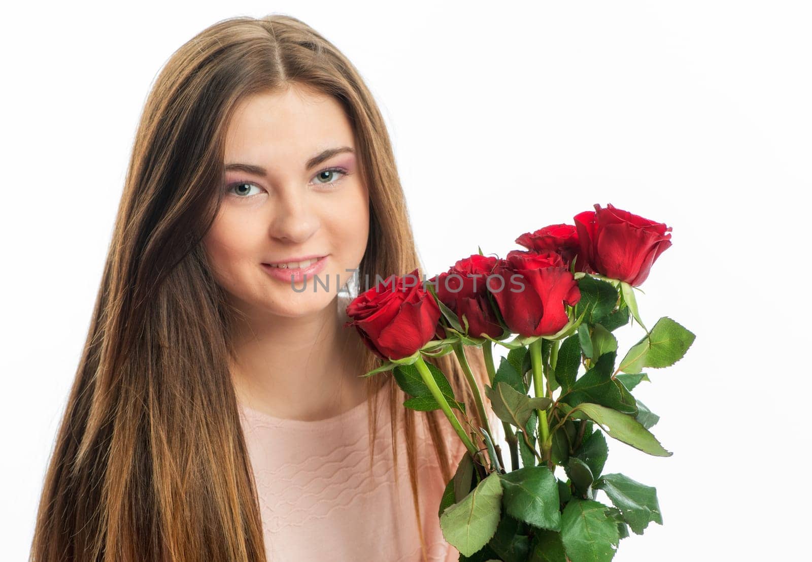 Teenagers with roses