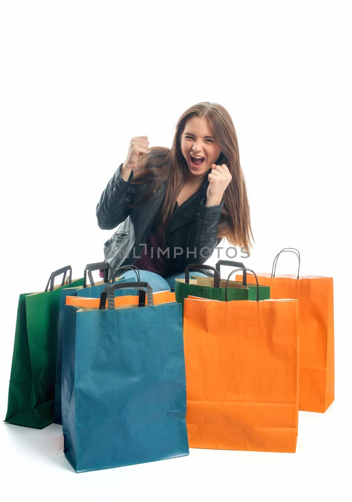 Girls in a buying frenzy