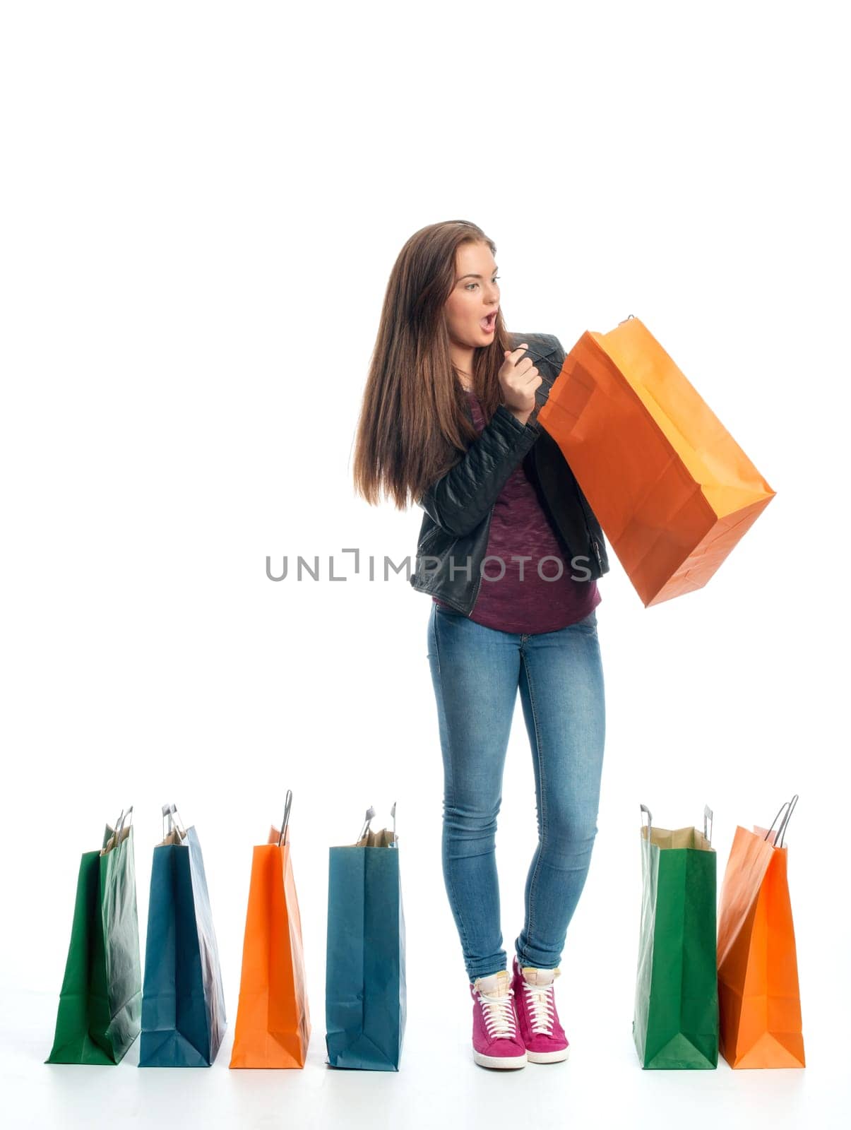 Girls in a buying frenzy