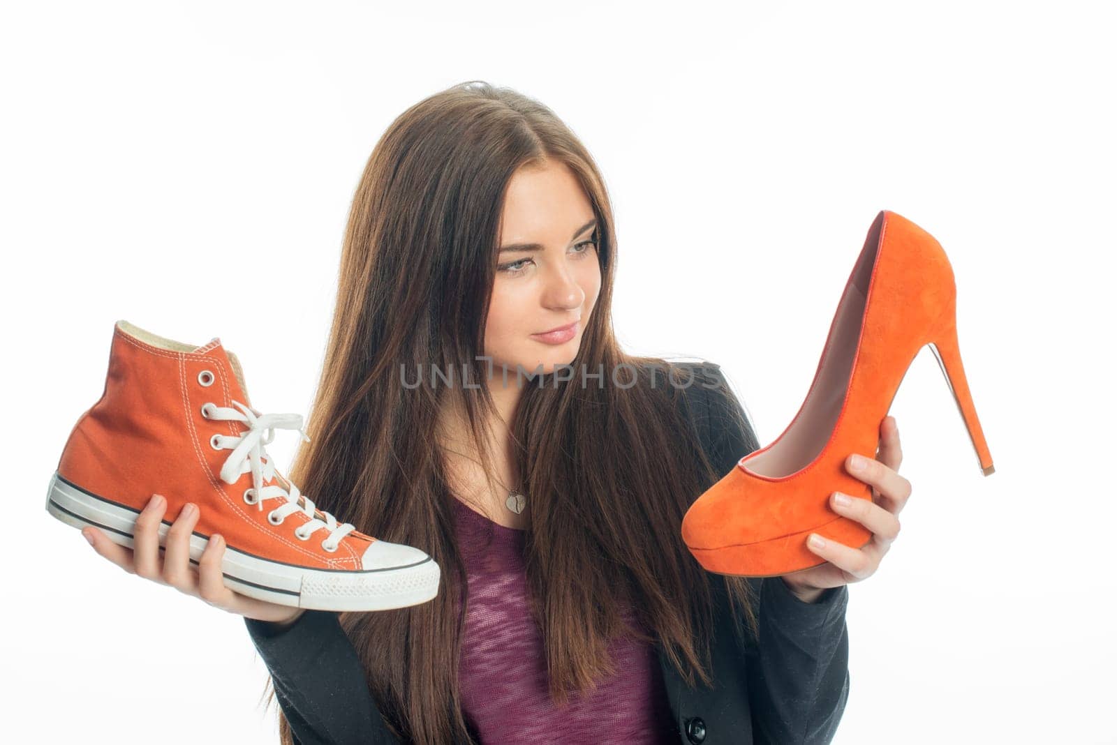 sneakers or high heels