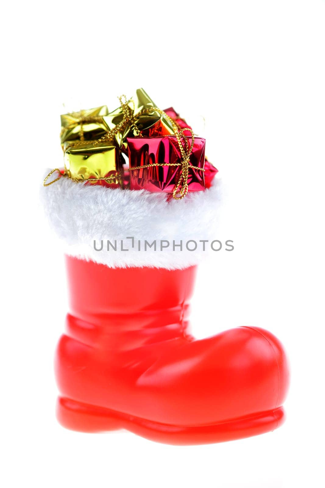 Stuffed Santa Claus boots