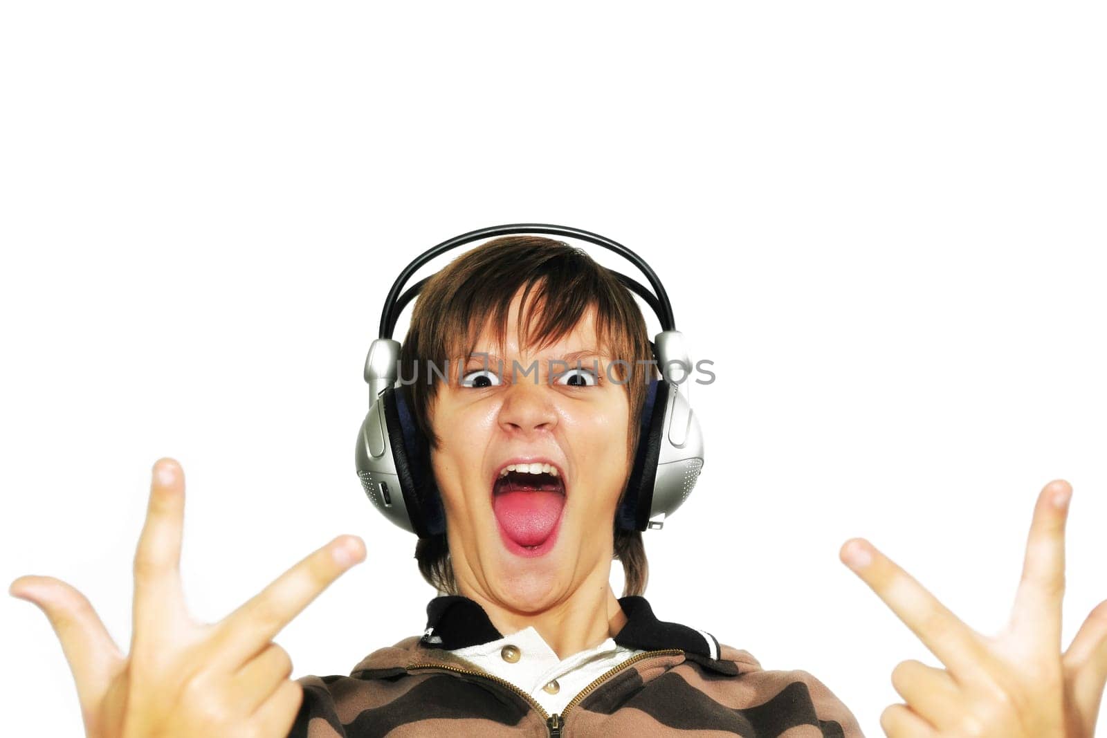 Boy with headphones