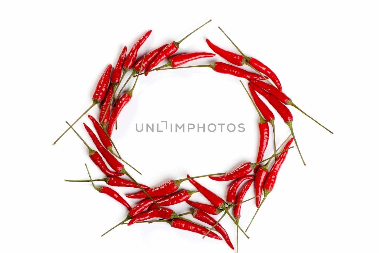Chilli schoten in a circle