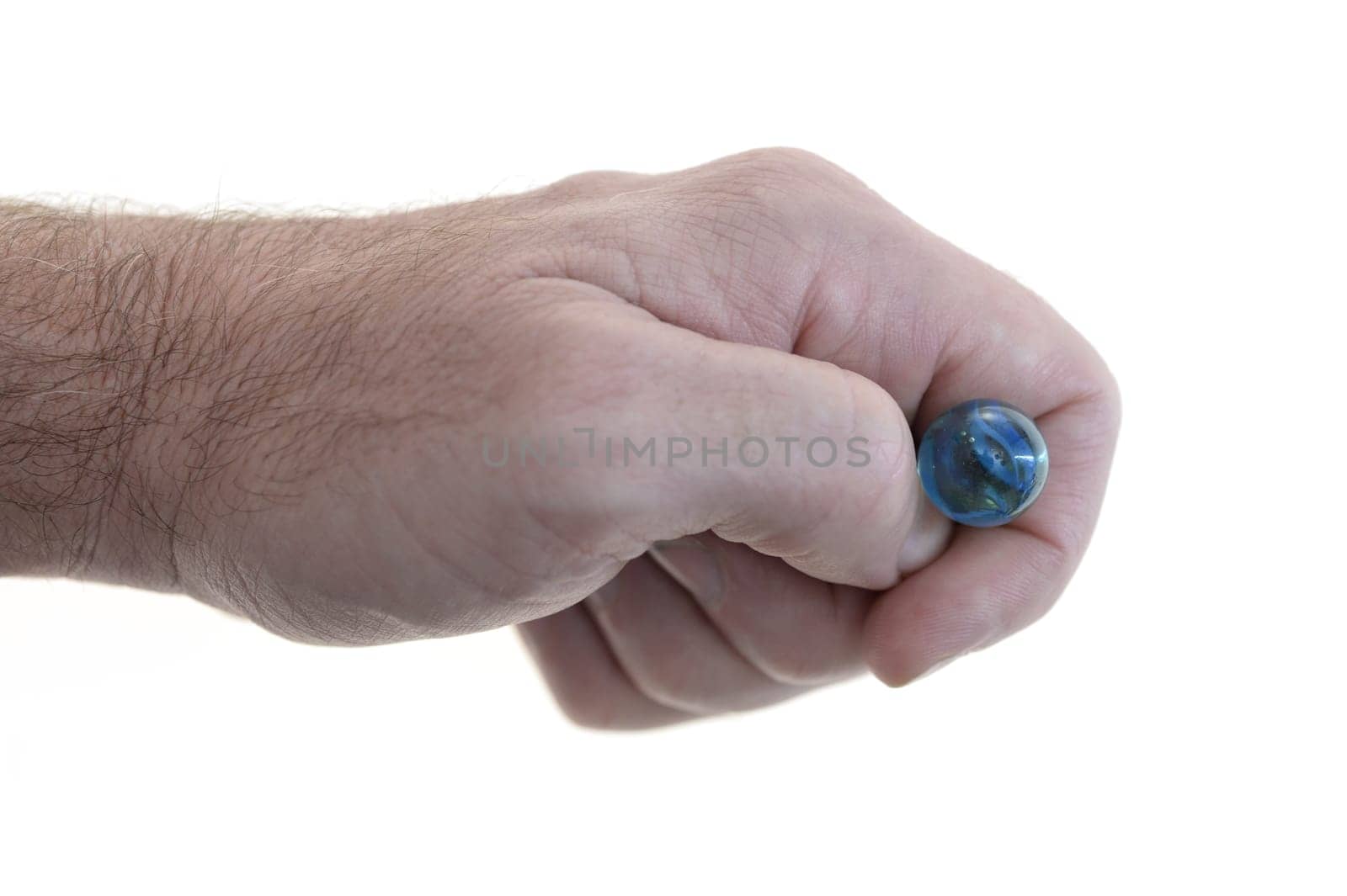 A close up shot of glass marbles
