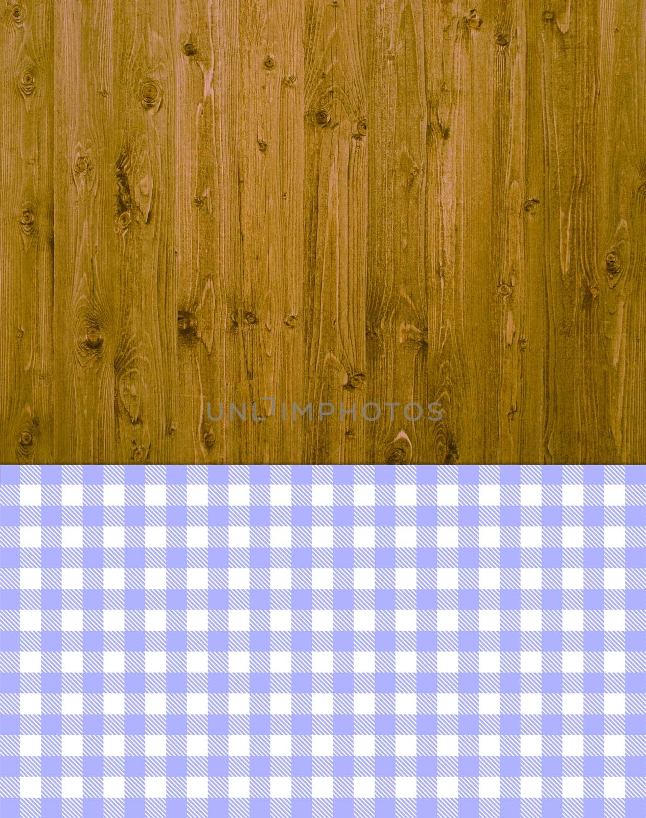 Traditional background - wood with violet and white tablecloth