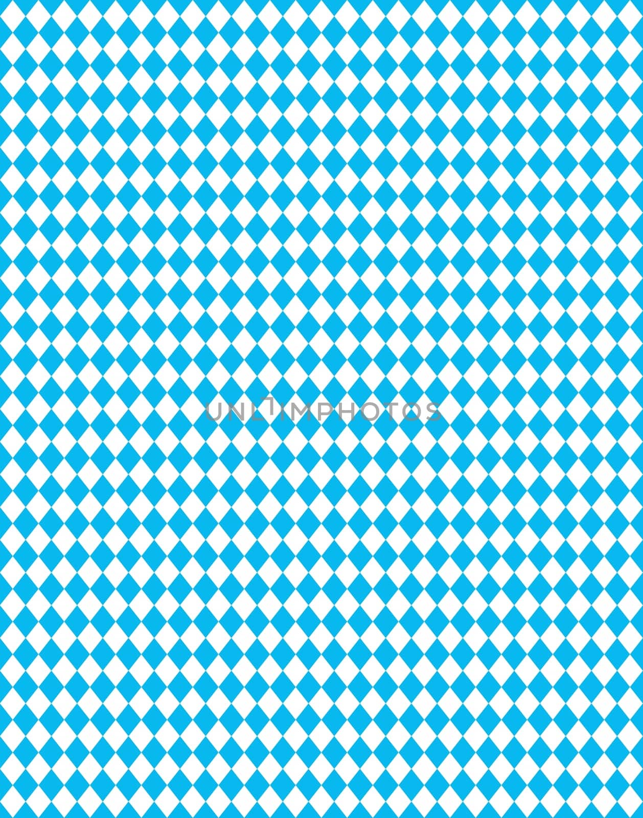 Bavarian diamond pattern in light blue and white