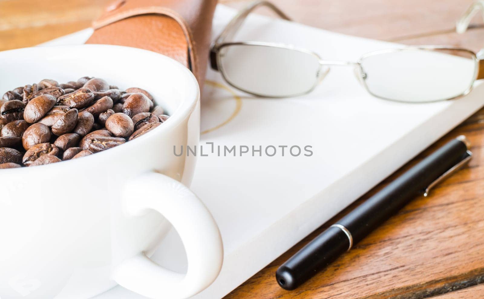 Relaxing time with aroma roasted coffee, stock photo