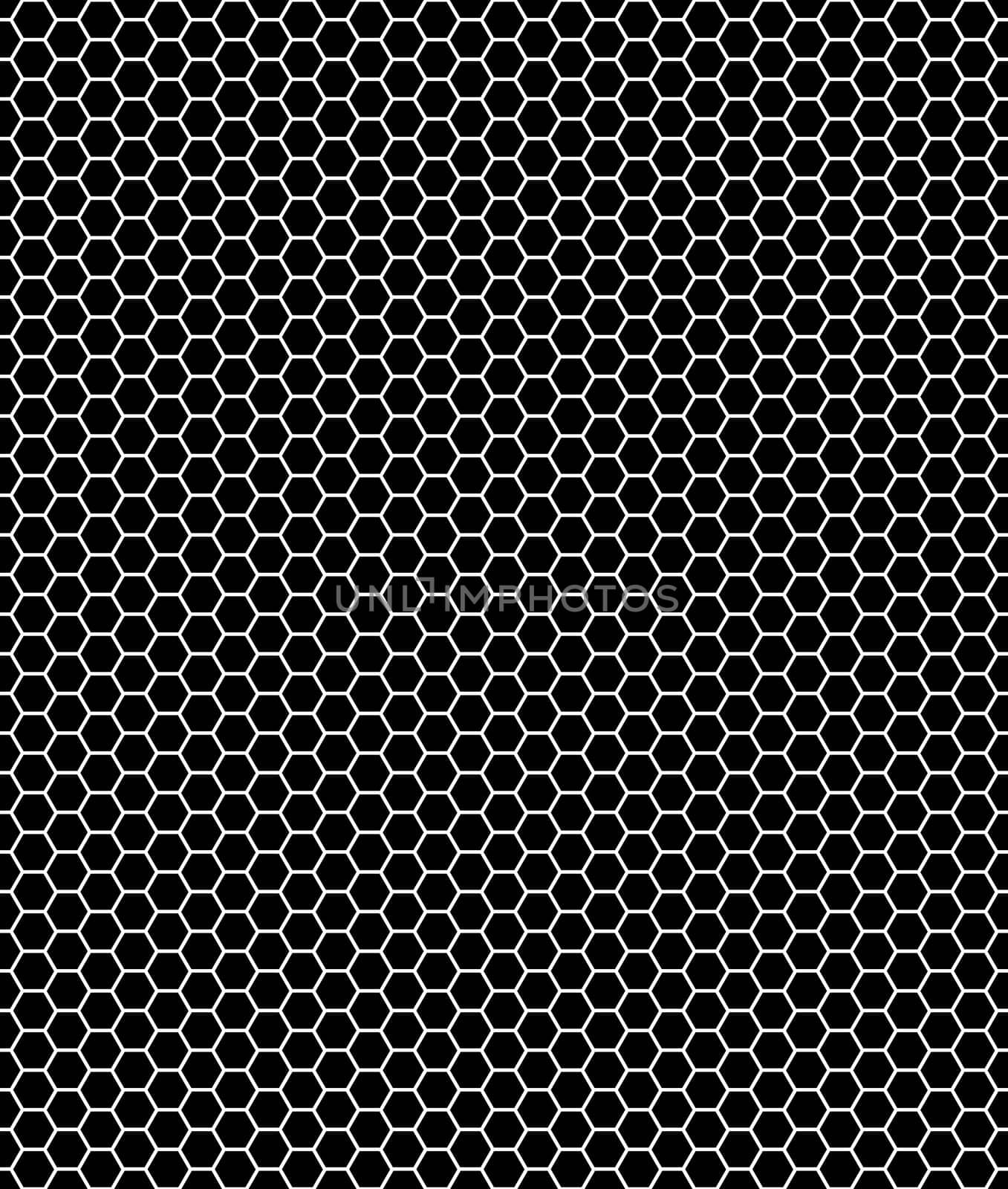Background: Honeycomb pattern black and white
