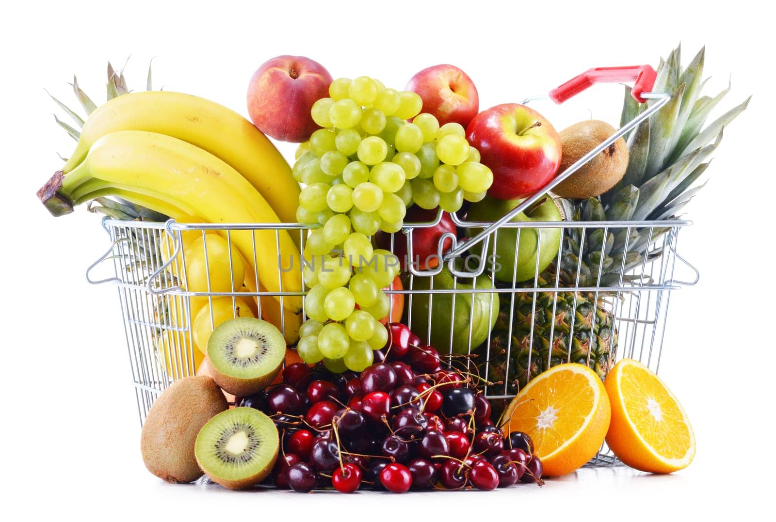 Composition with variety of fresh fruits. Balanced diet.