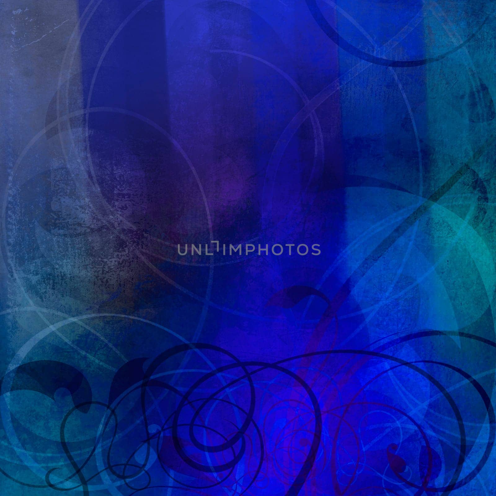 abstract painting in mixed-media style