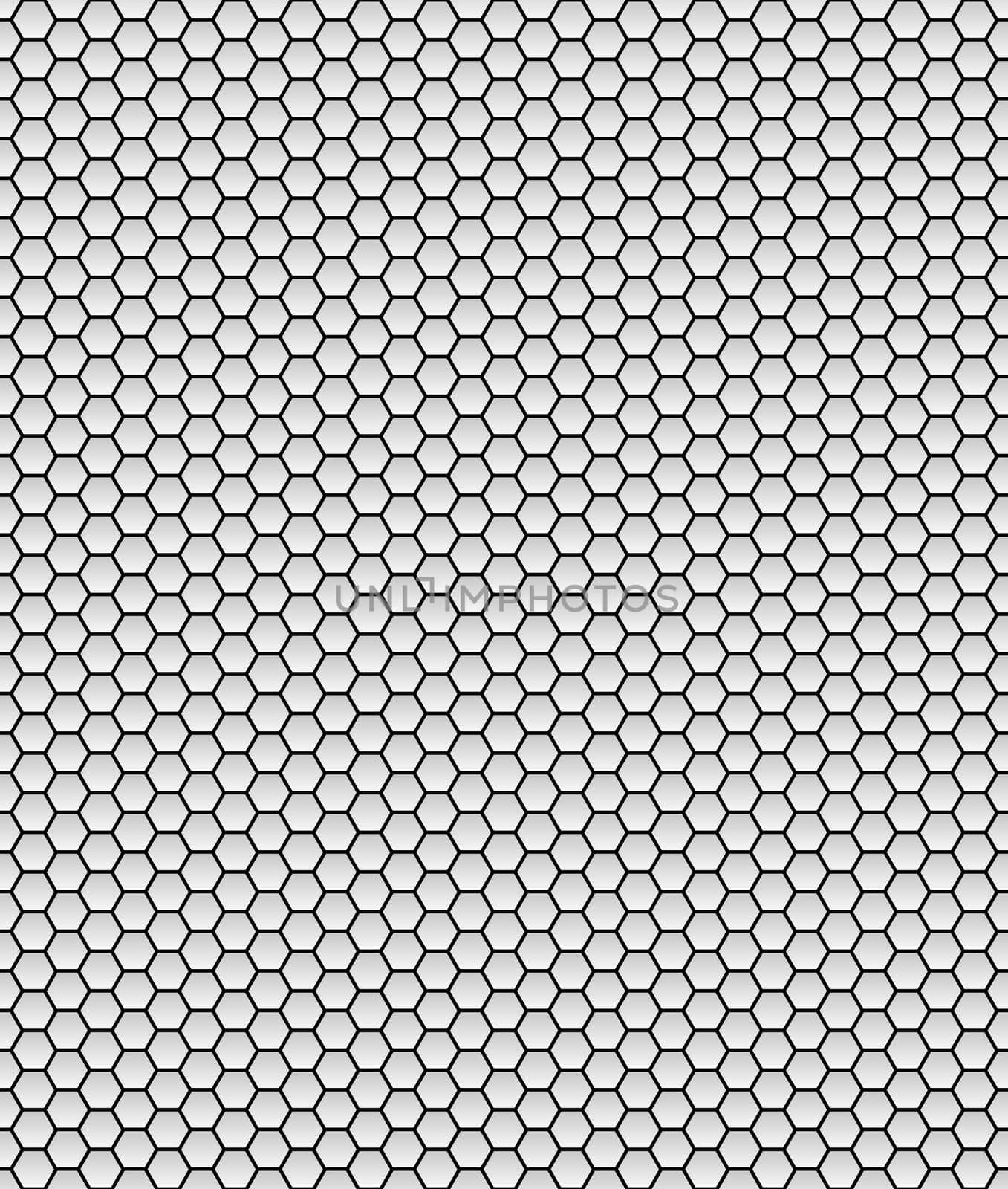 Background: Honeycomb pattern light grey black