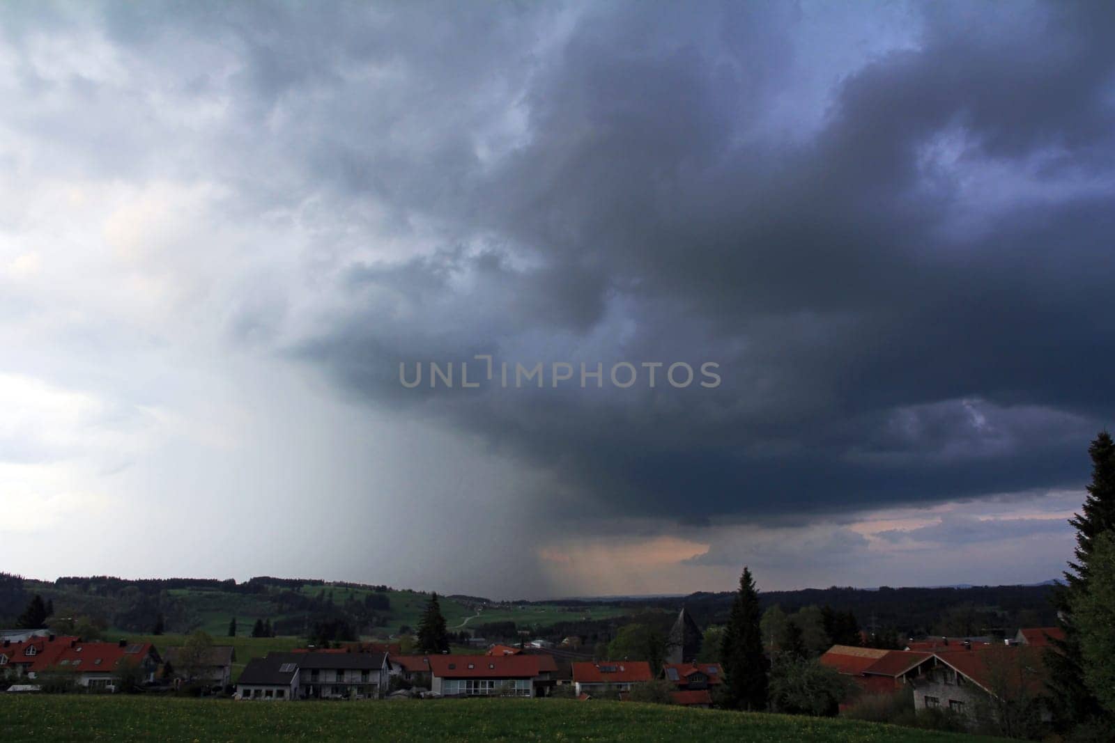 Dark thunderstorm clouds