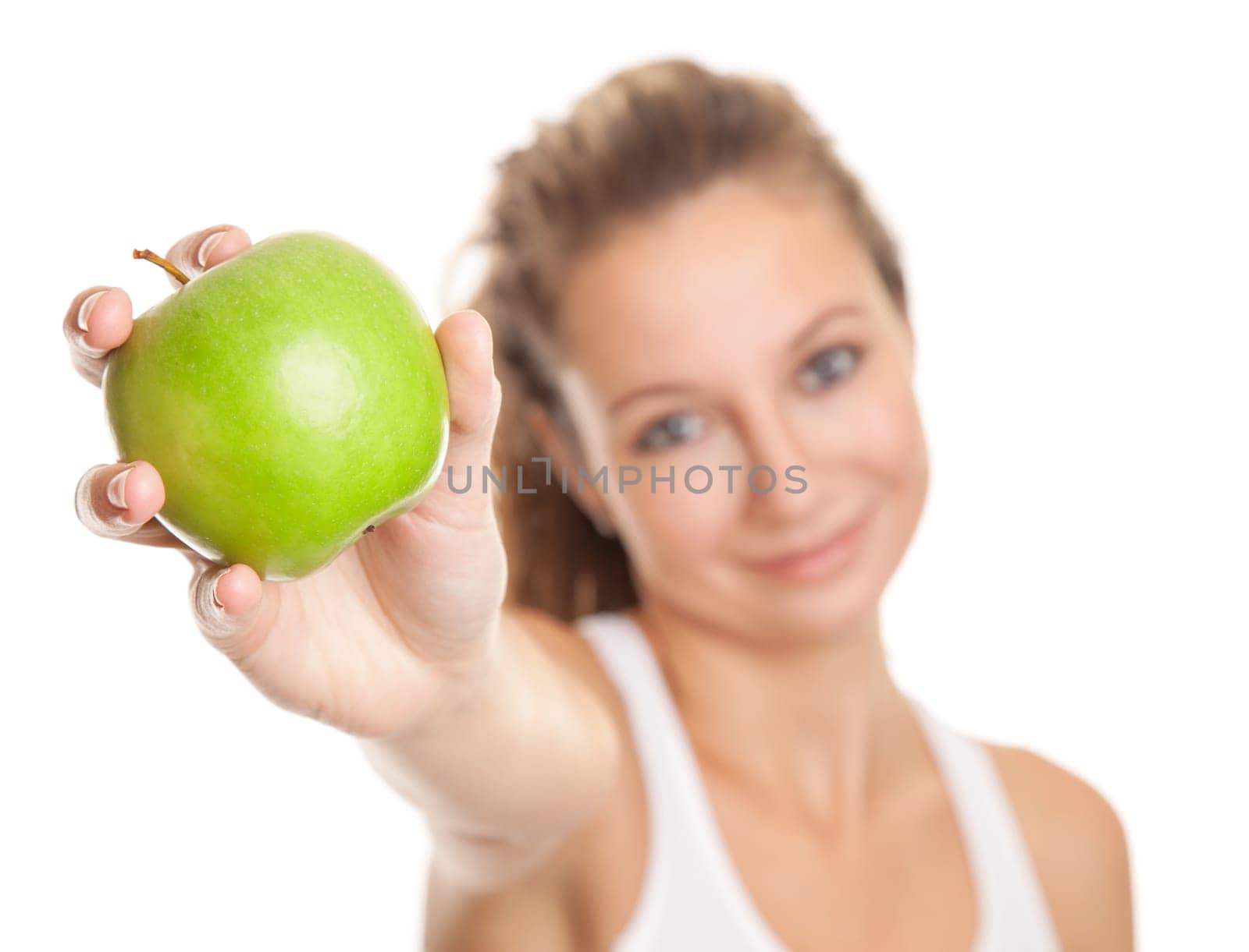 Woman on a heathy diet to keep that perfect body