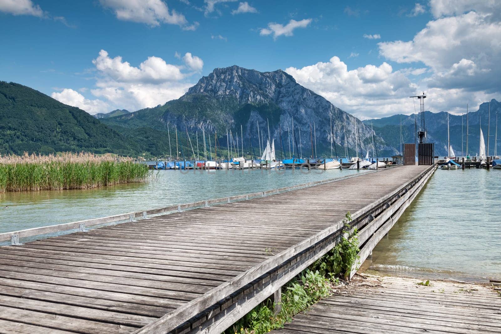 Beautiful Traunsee lake close to Salzburg in Austria