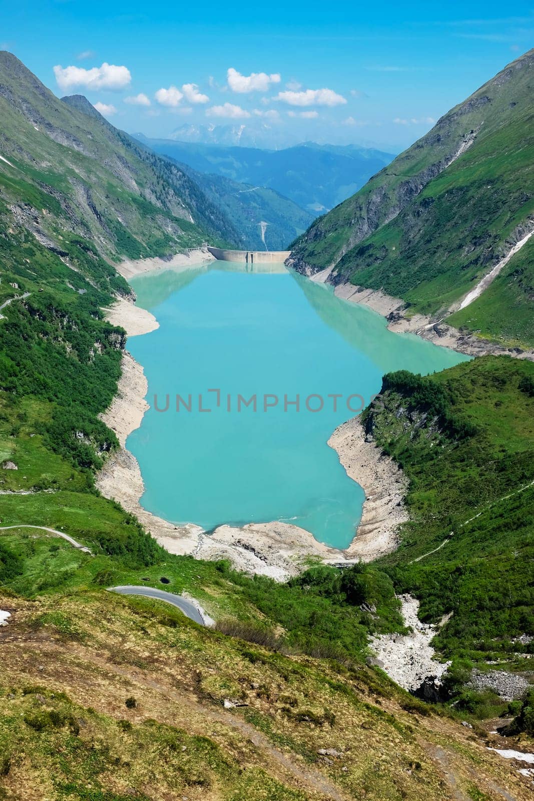 Kaprun Reservoir,landscape in the Hohe Tauern