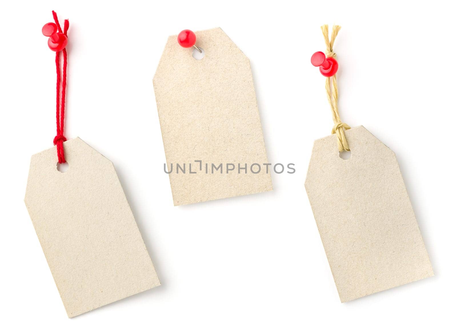 Three pendants made of cardboard