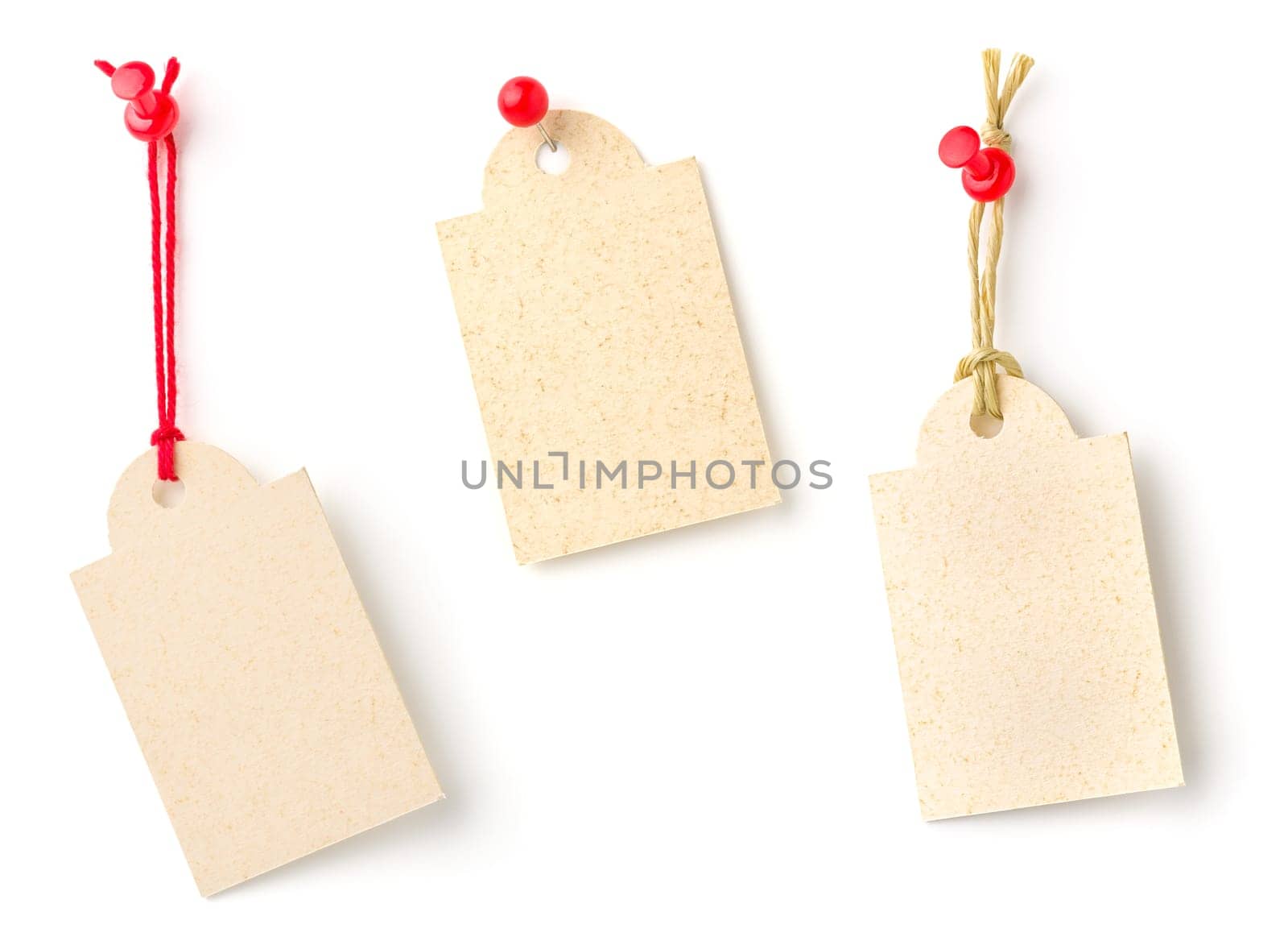Three pendants made of cardboard