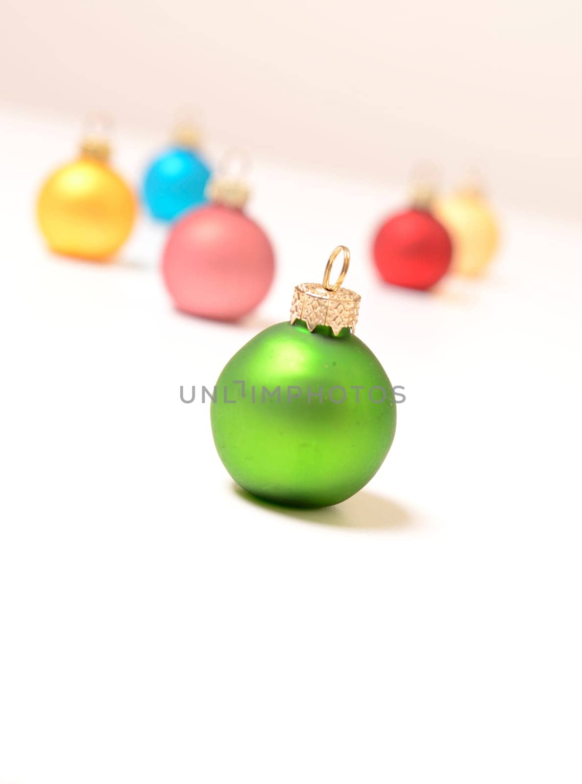 Colorful Christmas baubles