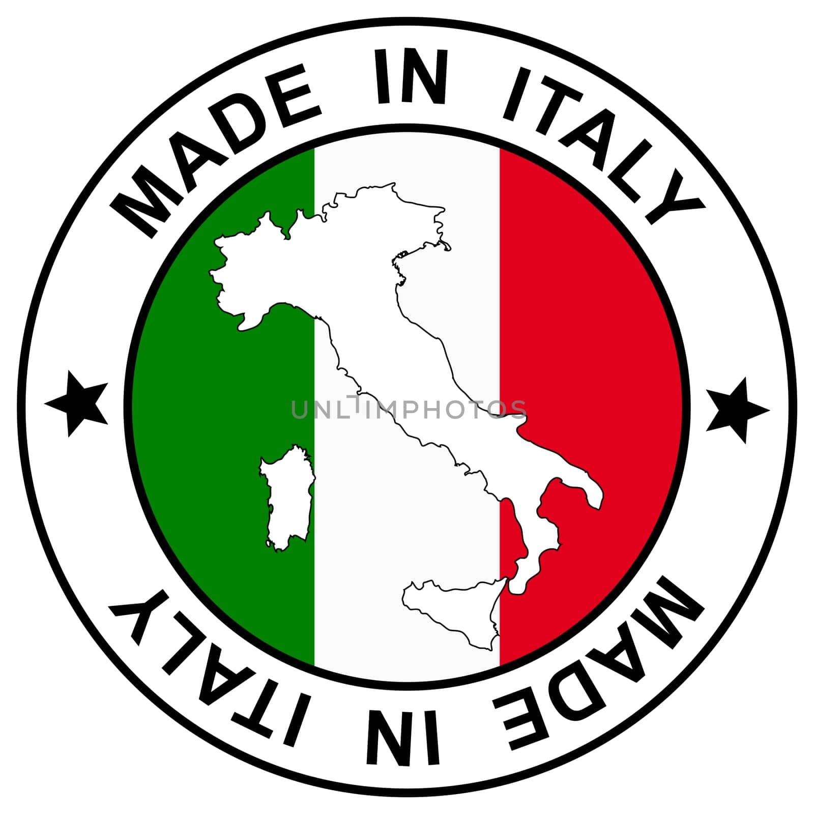 Stamp " Made in Italy """