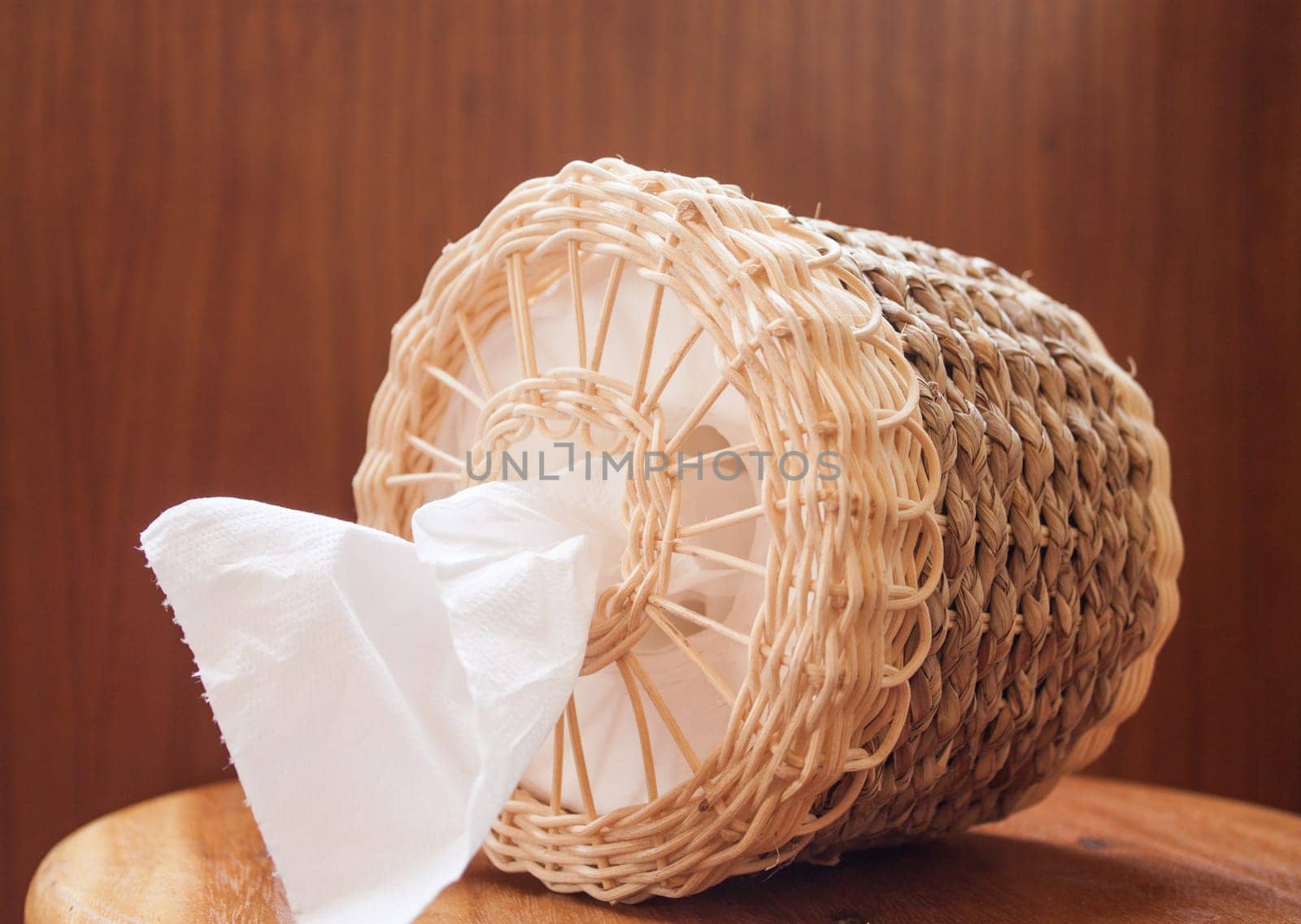 Tissue paper in craft box