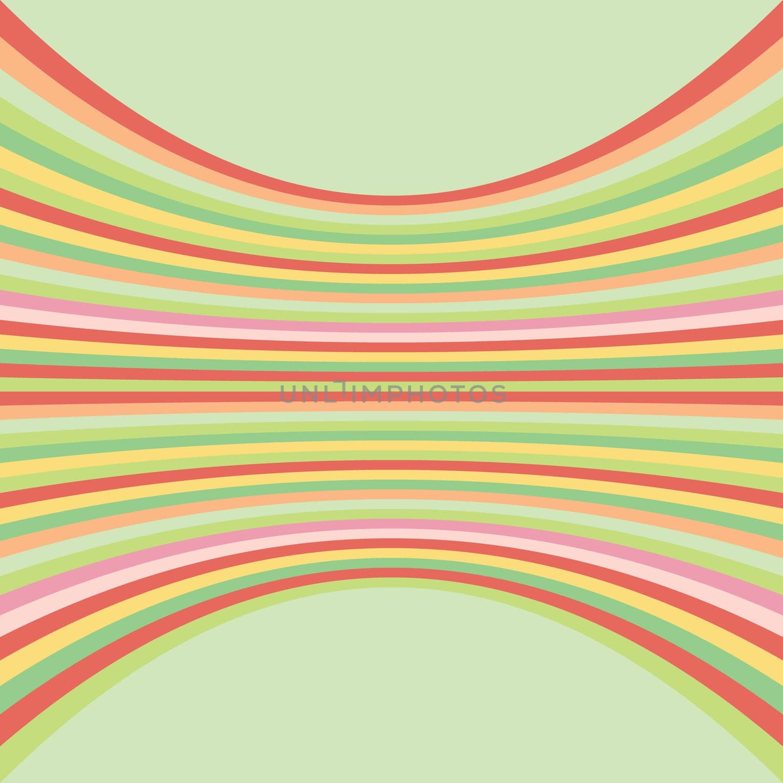 Summer colors warped lines, seamless pattern, vector.