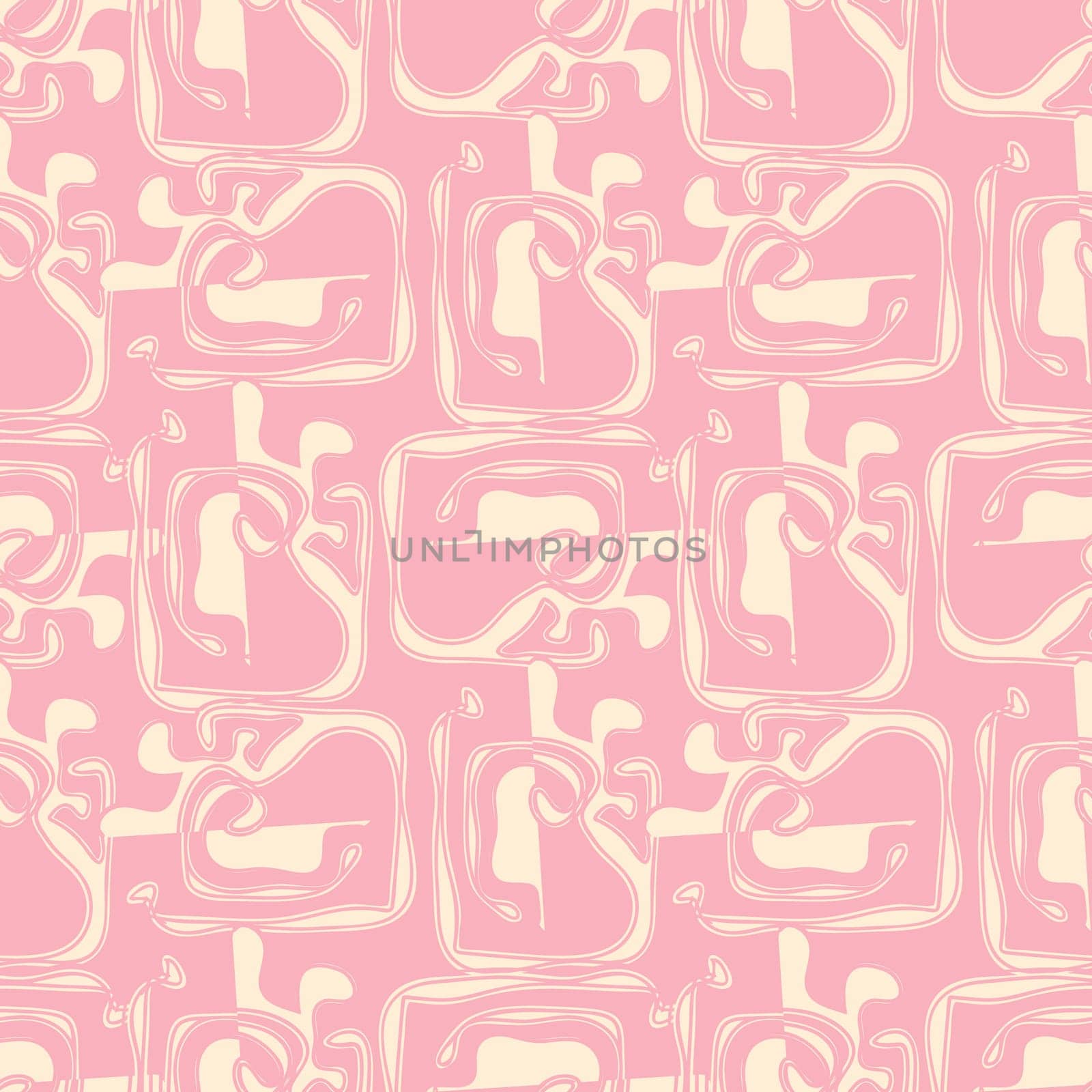 Vector seamless psychedelic texture pattern. Endless background.