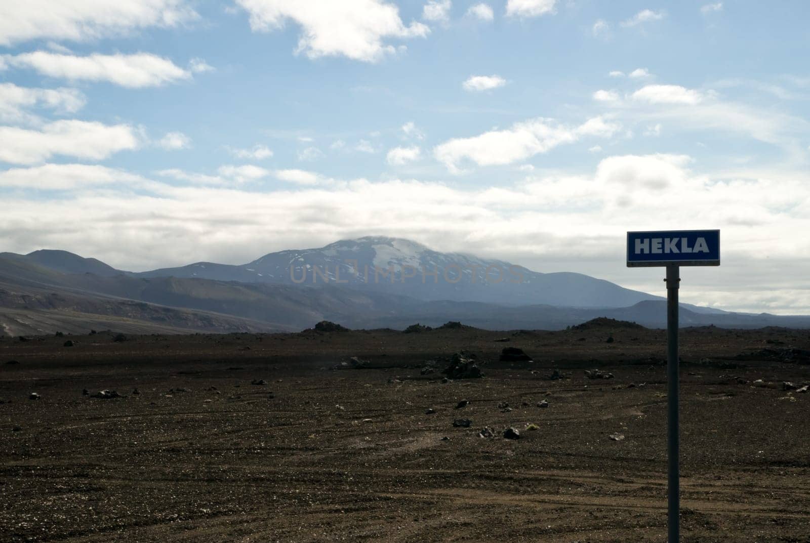 View to the icelandic volcano Hekla